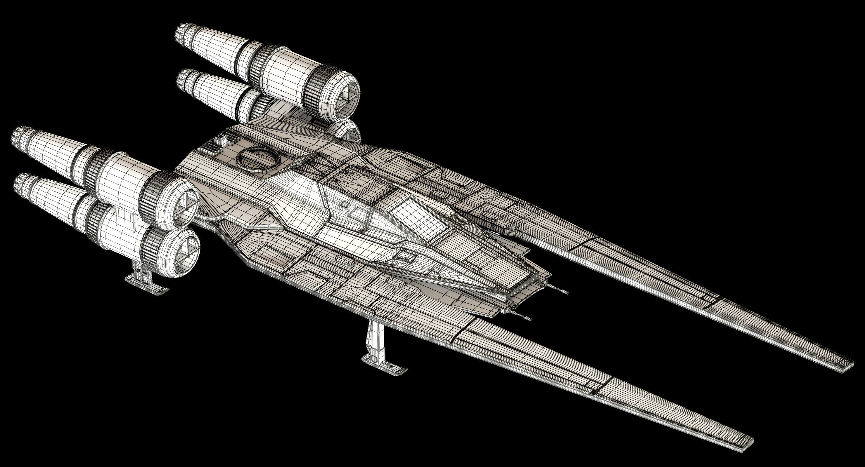 Star Wars U-Wing UT-60D 3D model_17