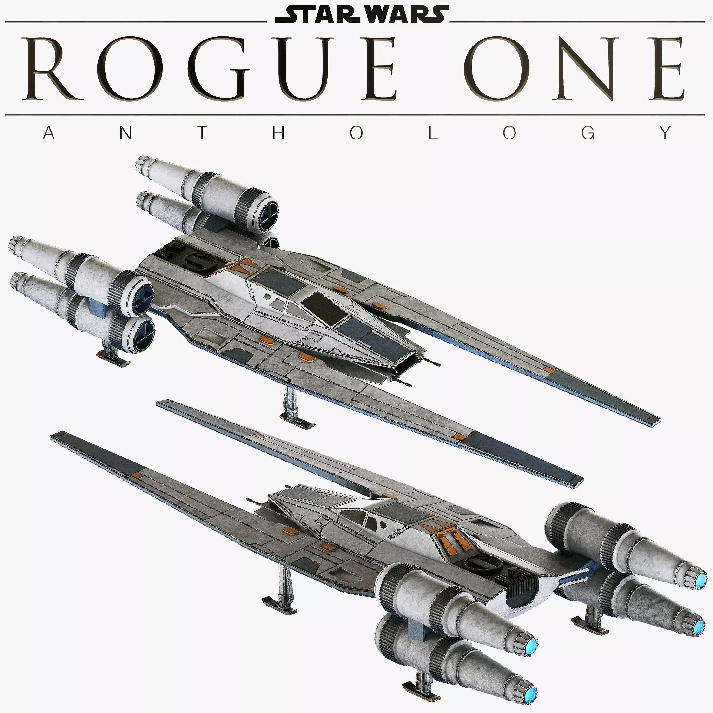 Star Wars U-Wing UT-60D 3D model_0
