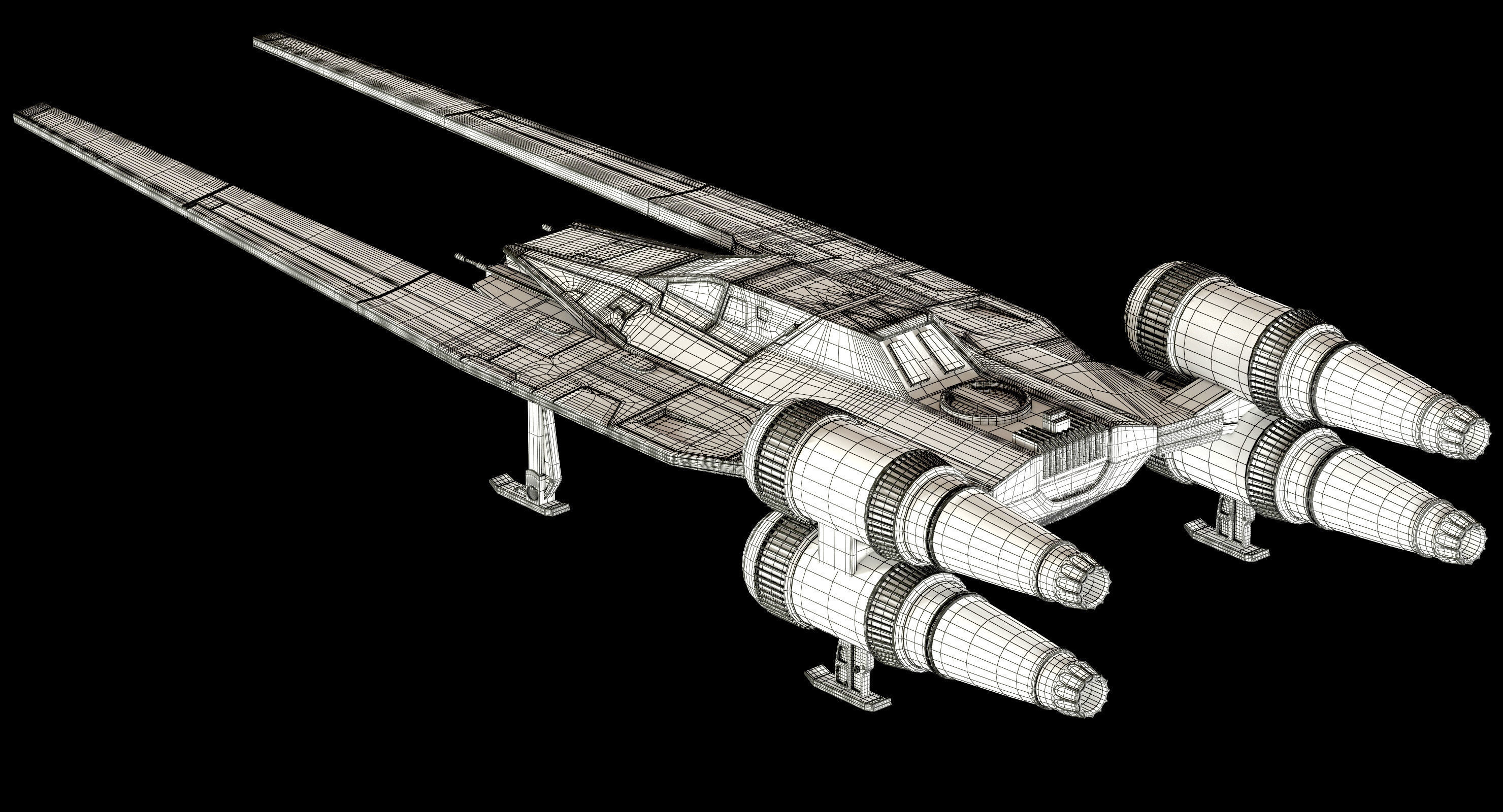 Star Wars U-Wing UT-60D 3D model_20