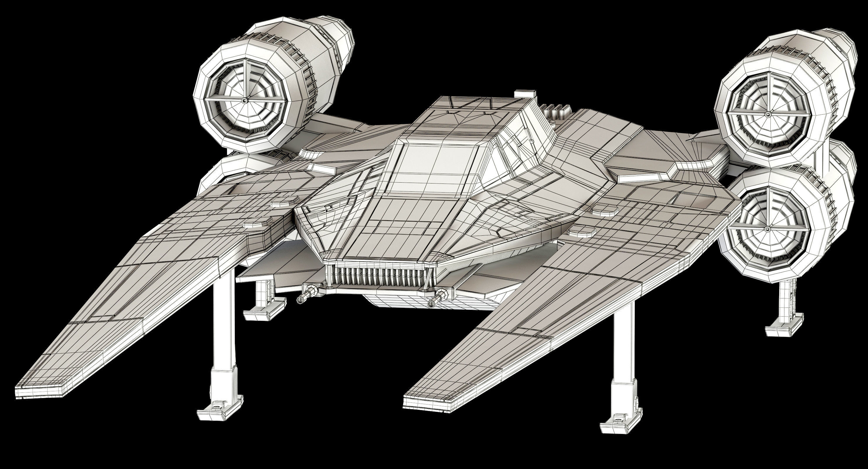 Star Wars U-Wing UT-60D 3D model_27