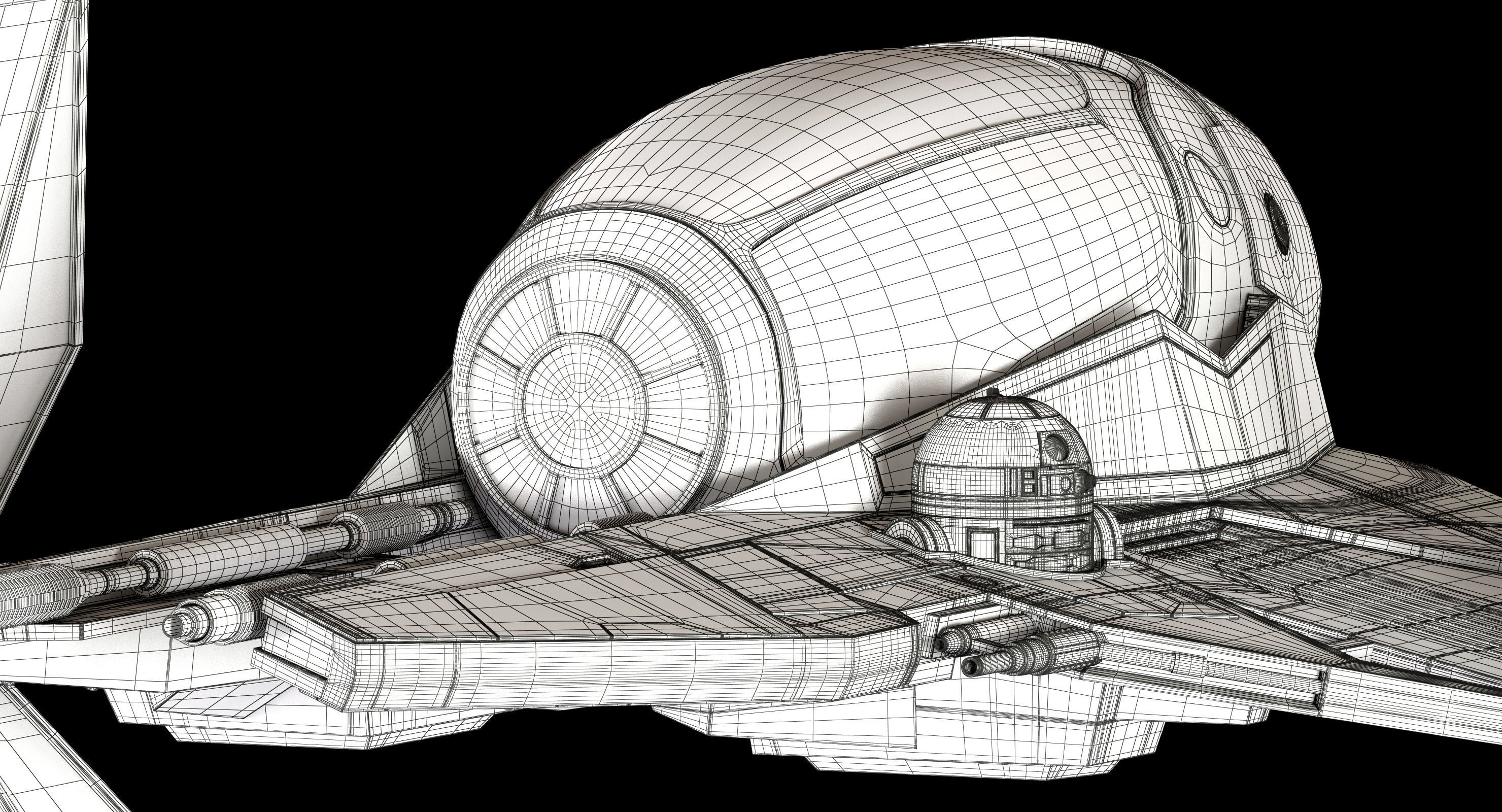 Star Wars ETA-2 Jedi Interceptor 3D model_22
