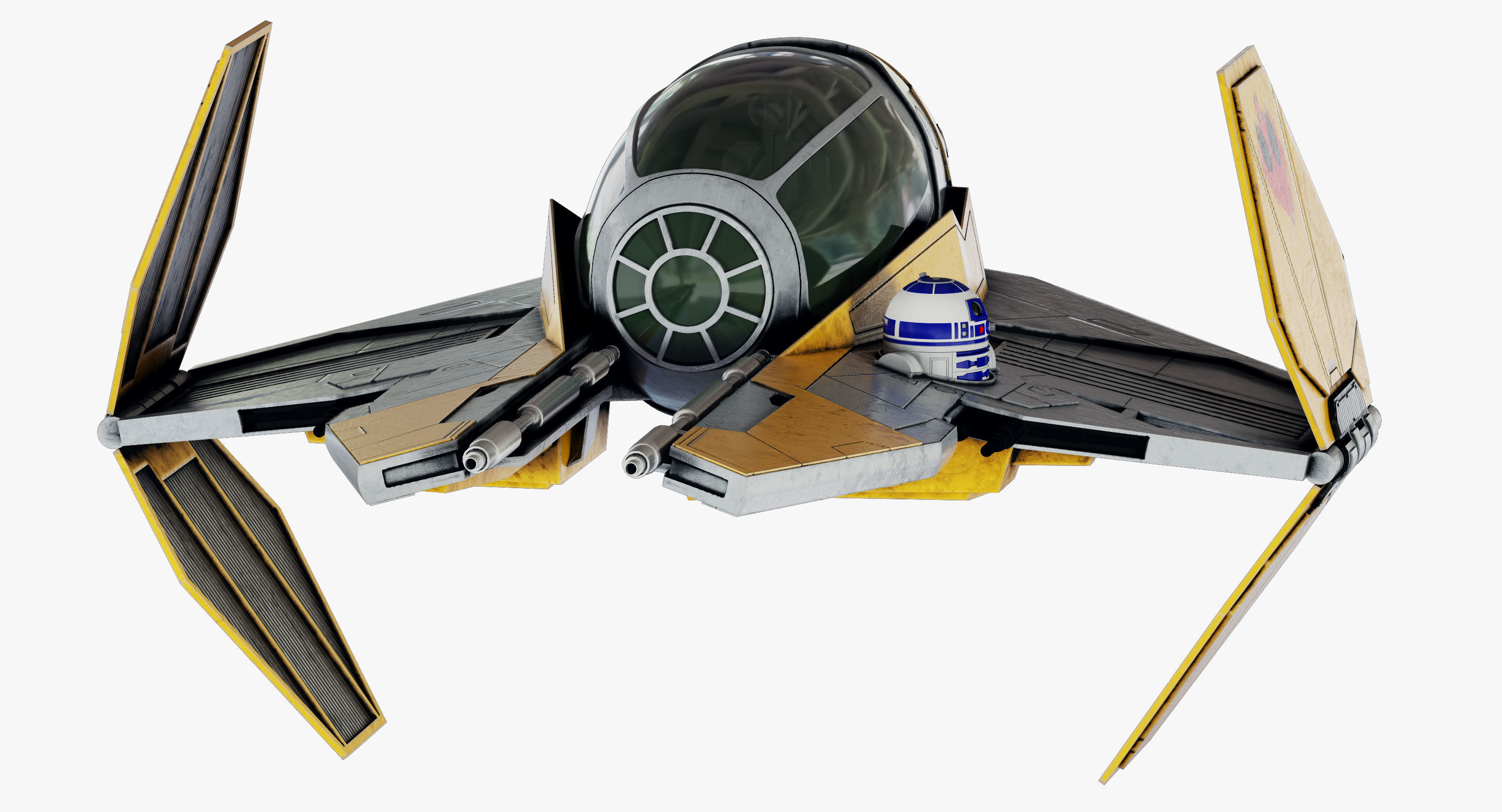Star Wars ETA-2 Jedi Interceptor 3D model_13