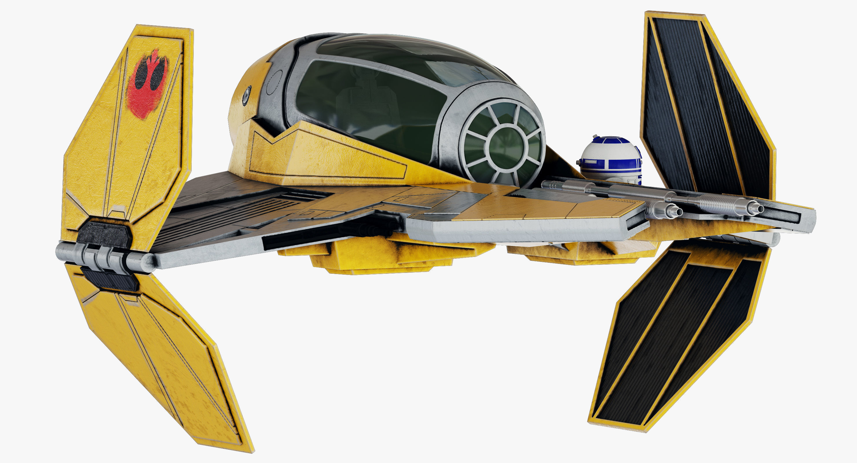 Star Wars ETA-2 Jedi Interceptor 3D model_8