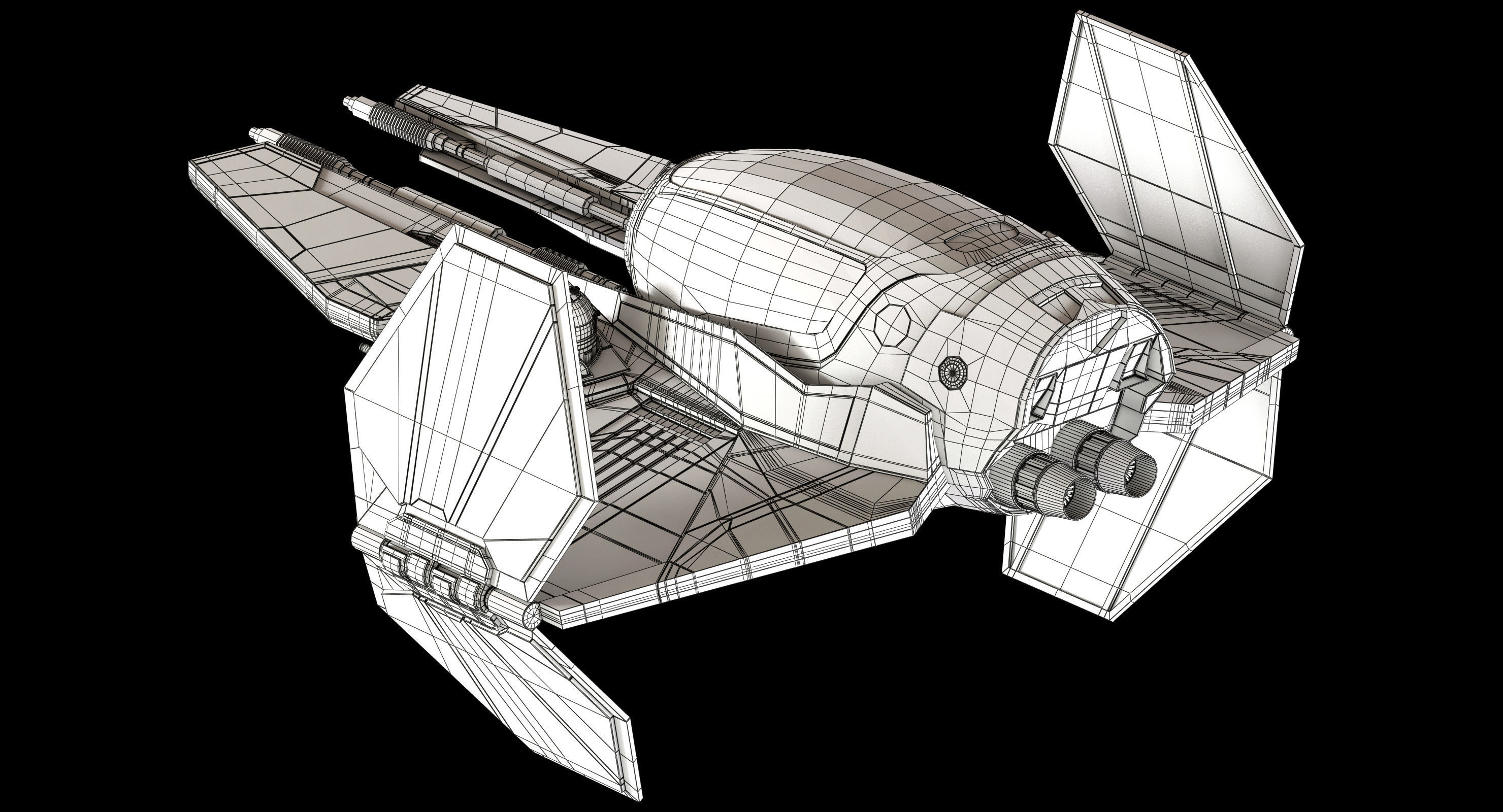 Star Wars ETA-2 Jedi Interceptor 3D model_19