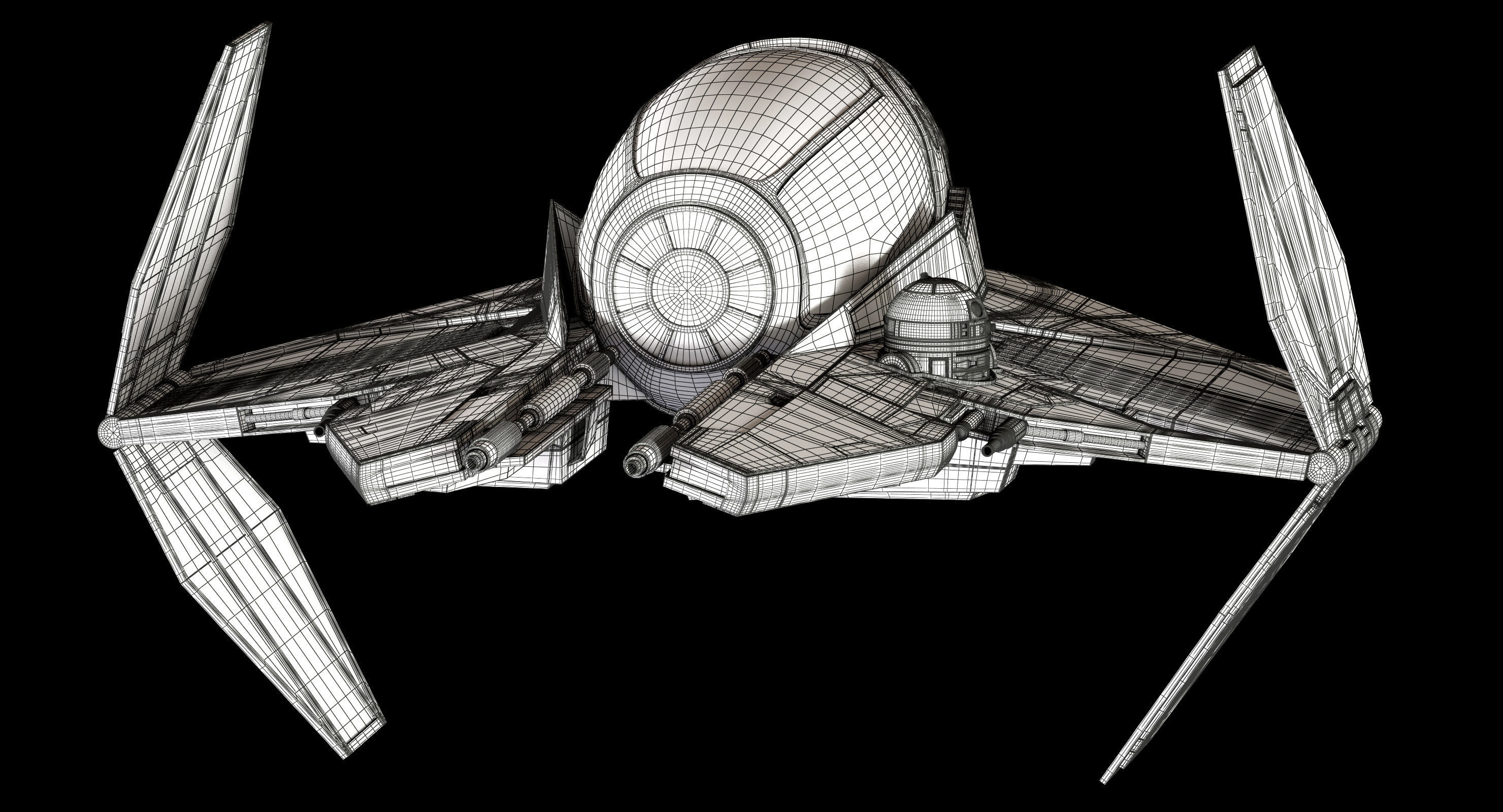 Star Wars ETA-2 Jedi Interceptor 3D model_31
