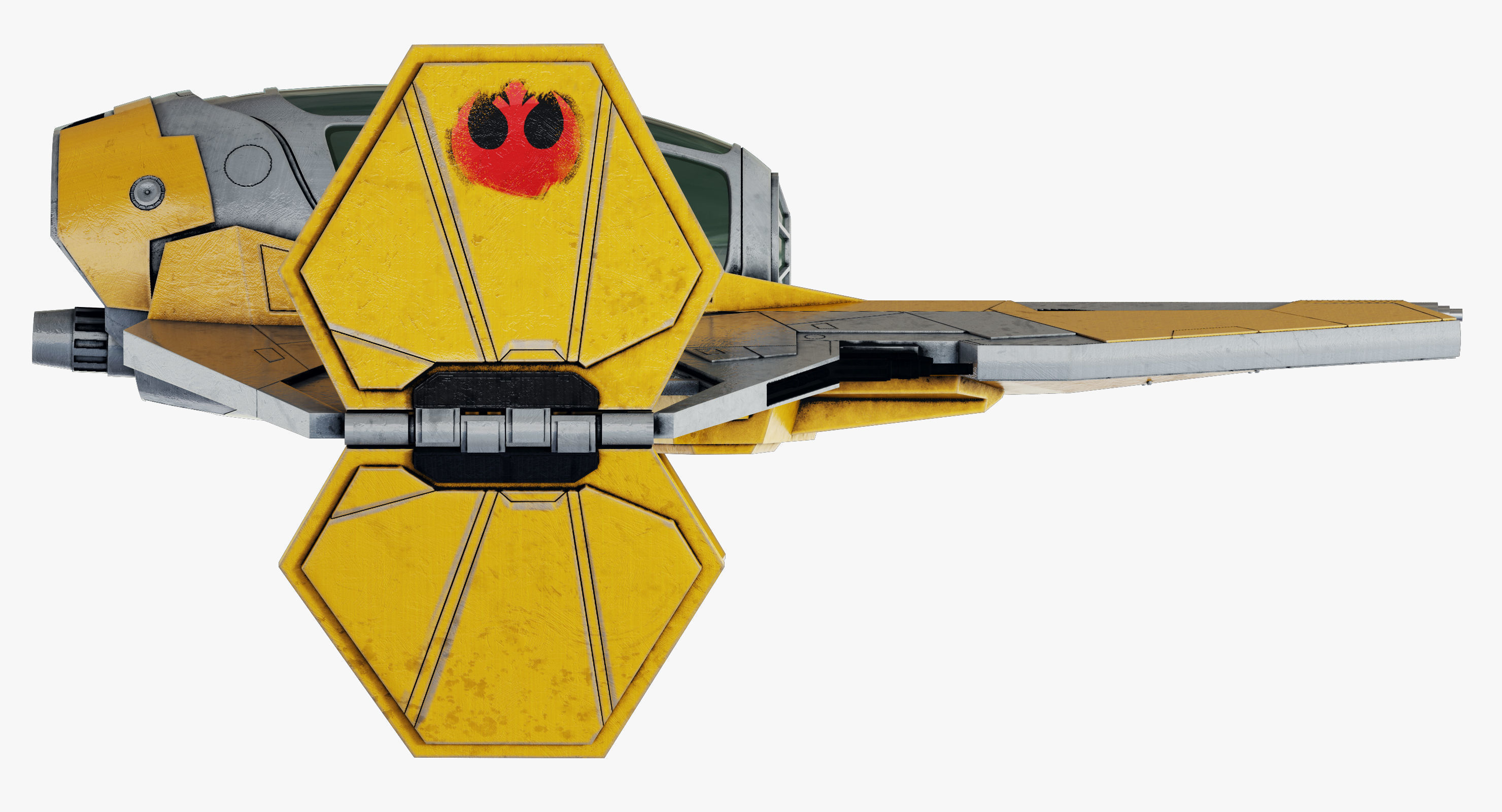 Star Wars ETA-2 Jedi Interceptor 3D model_4