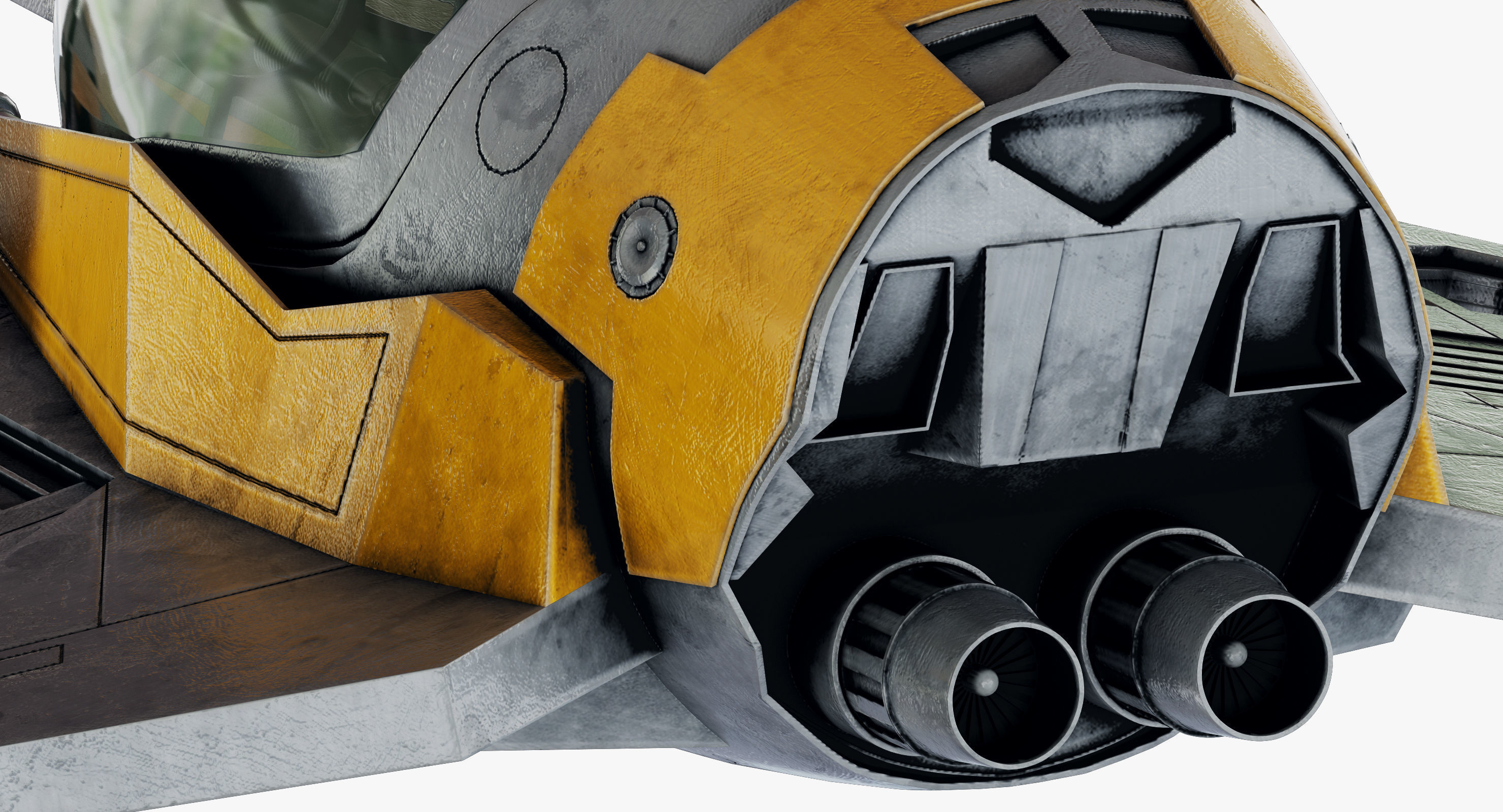 Star Wars ETA-2 Jedi Interceptor 3D model_15