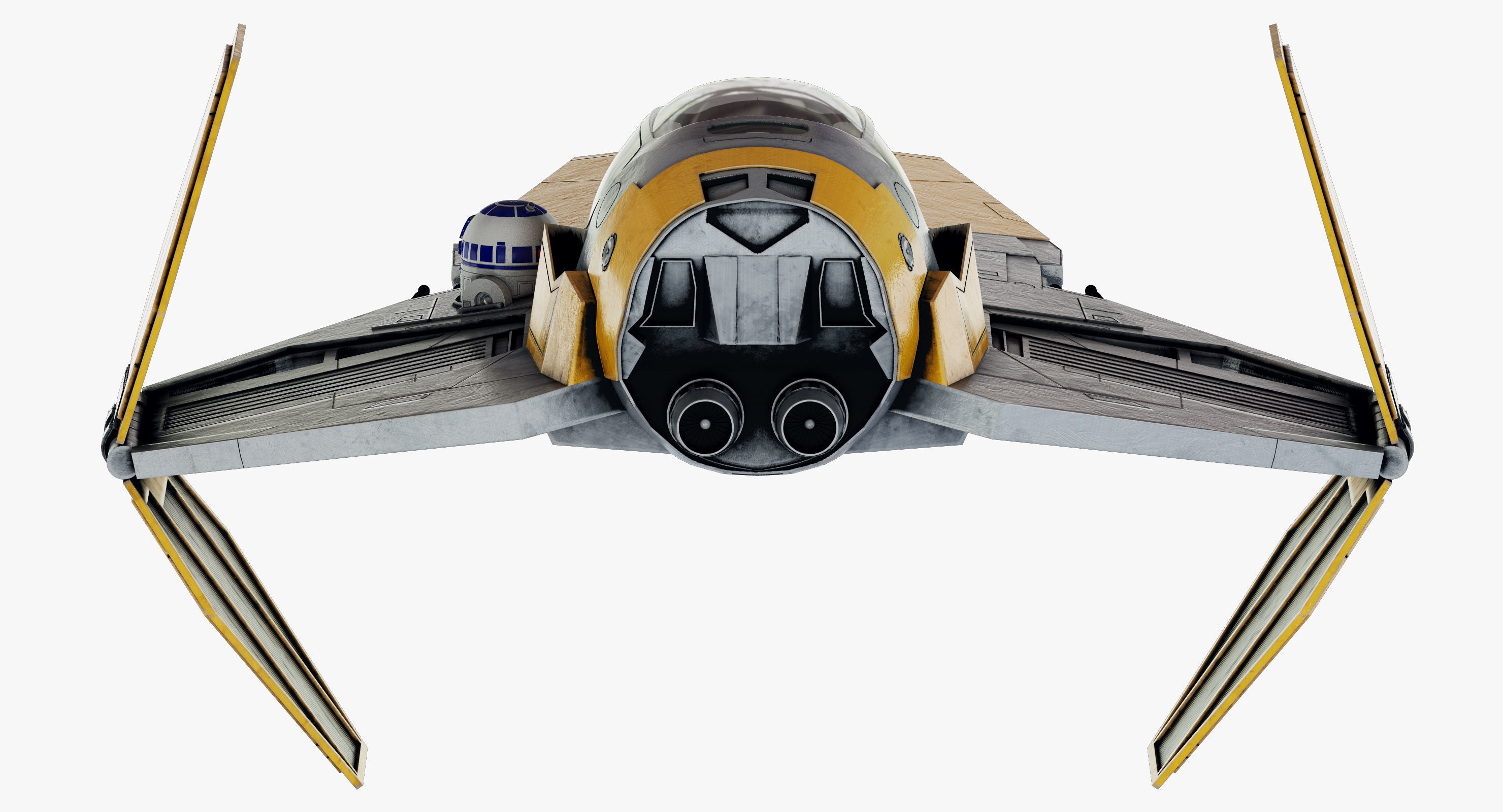 Star Wars ETA-2 Jedi Interceptor 3D model_9