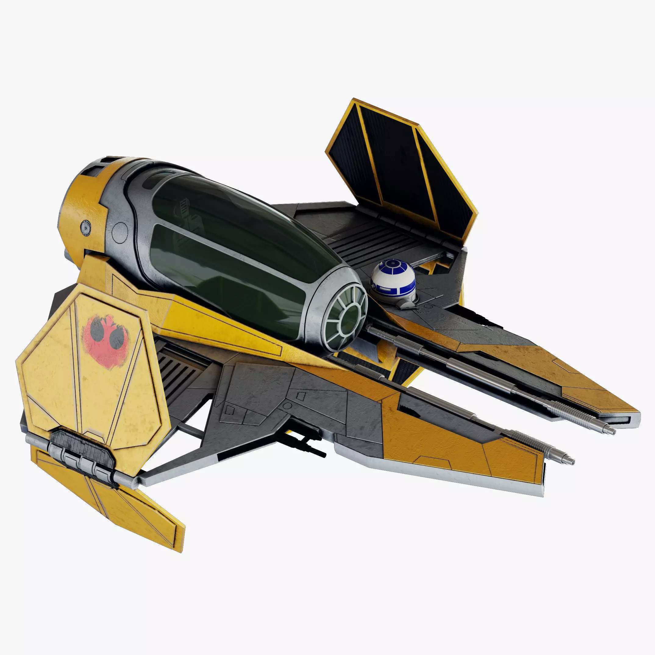 Star Wars ETA-2 Jedi Interceptor 3D model_0