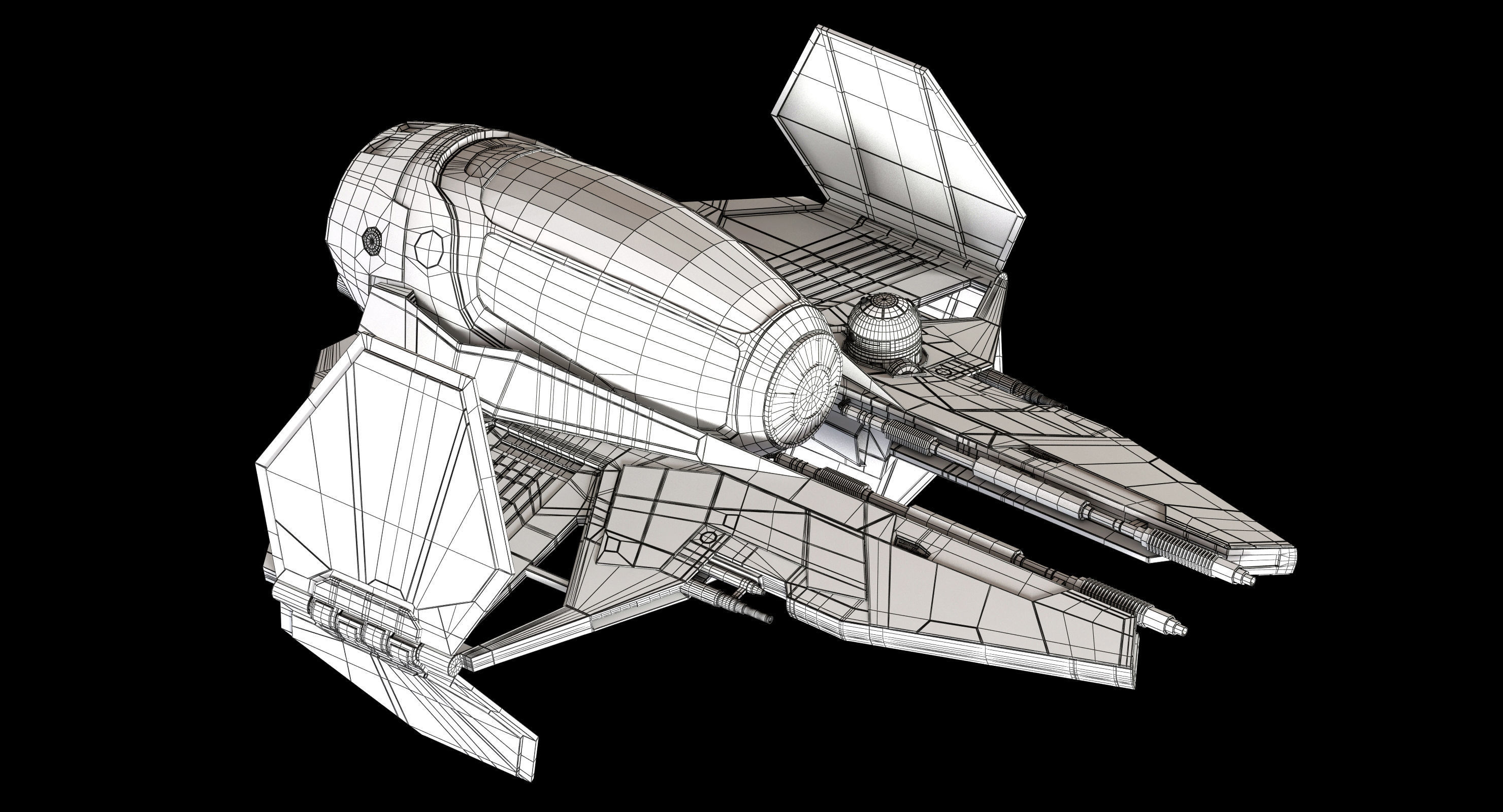 Star Wars ETA-2 Jedi Interceptor 3D model_17