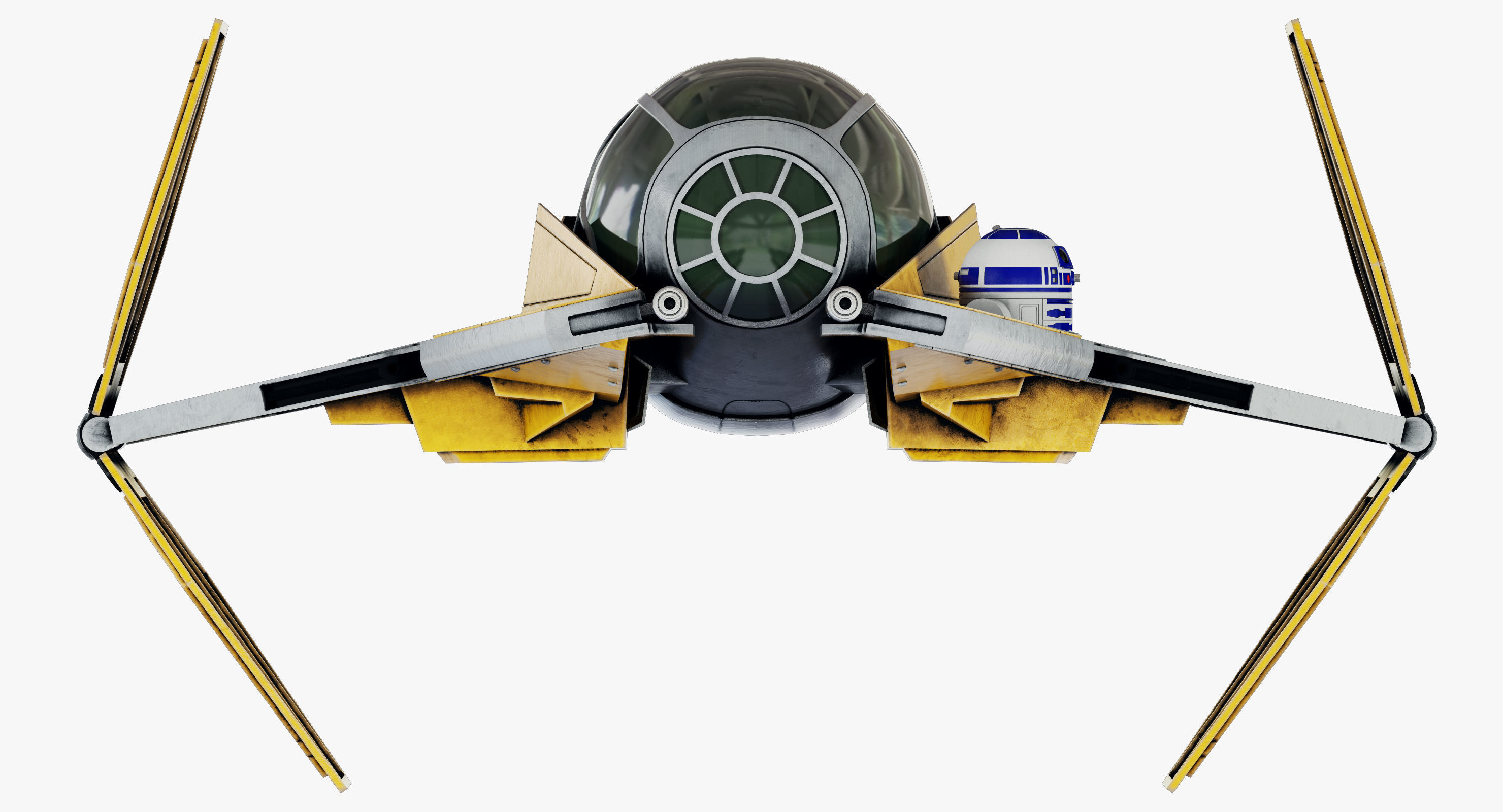 Star Wars ETA-2 Jedi Interceptor 3D model_7
