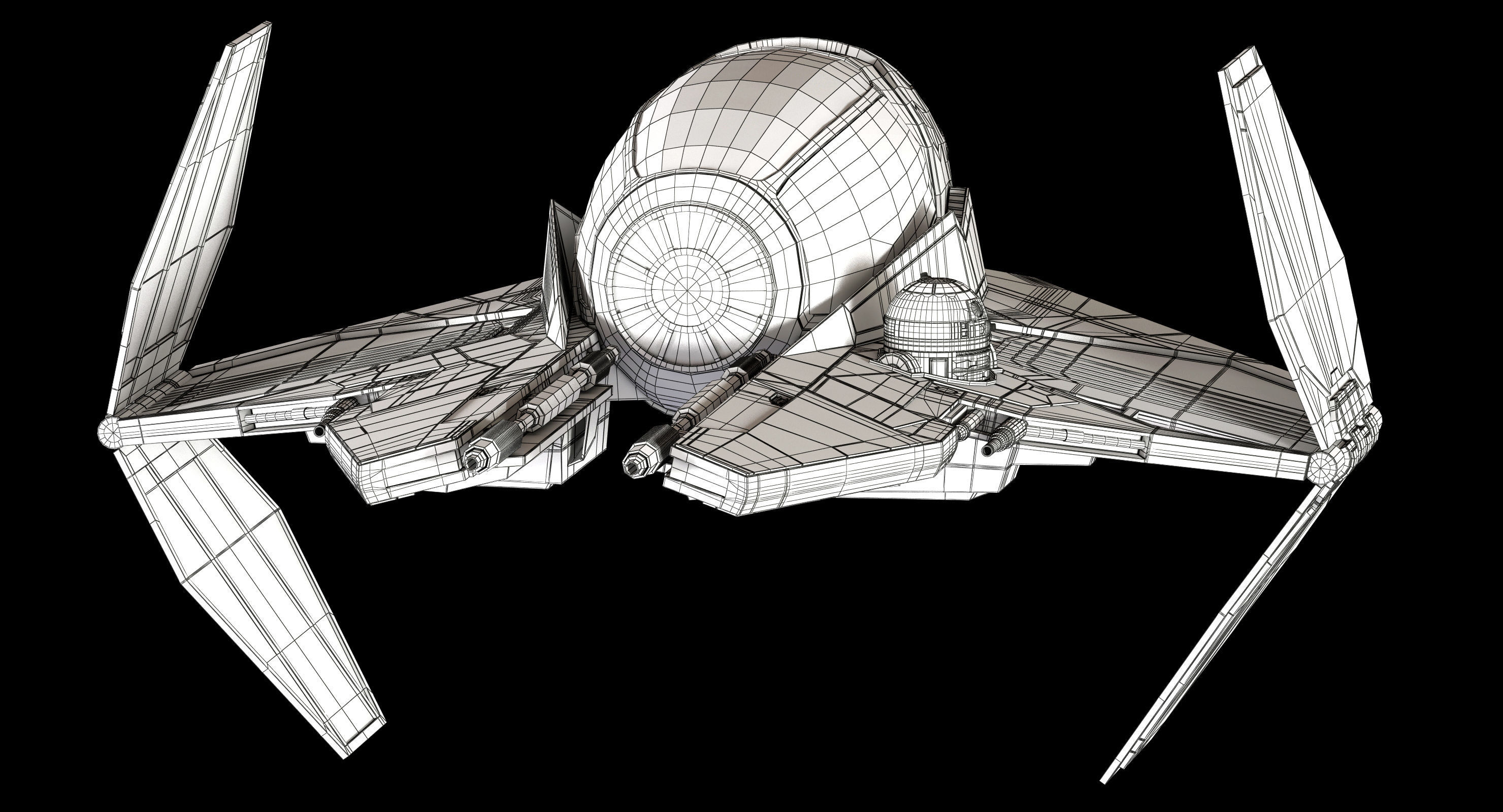 Star Wars ETA-2 Jedi Interceptor 3D model_30
