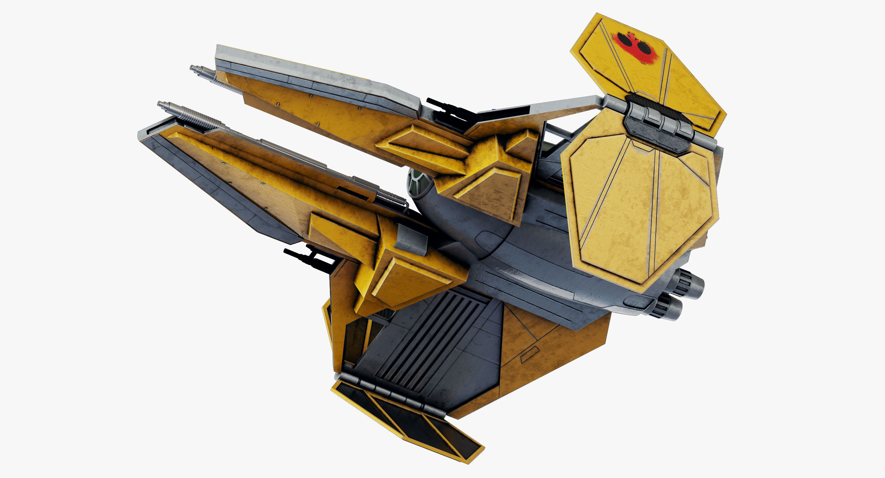 Star Wars ETA-2 Jedi Interceptor 3D model_6