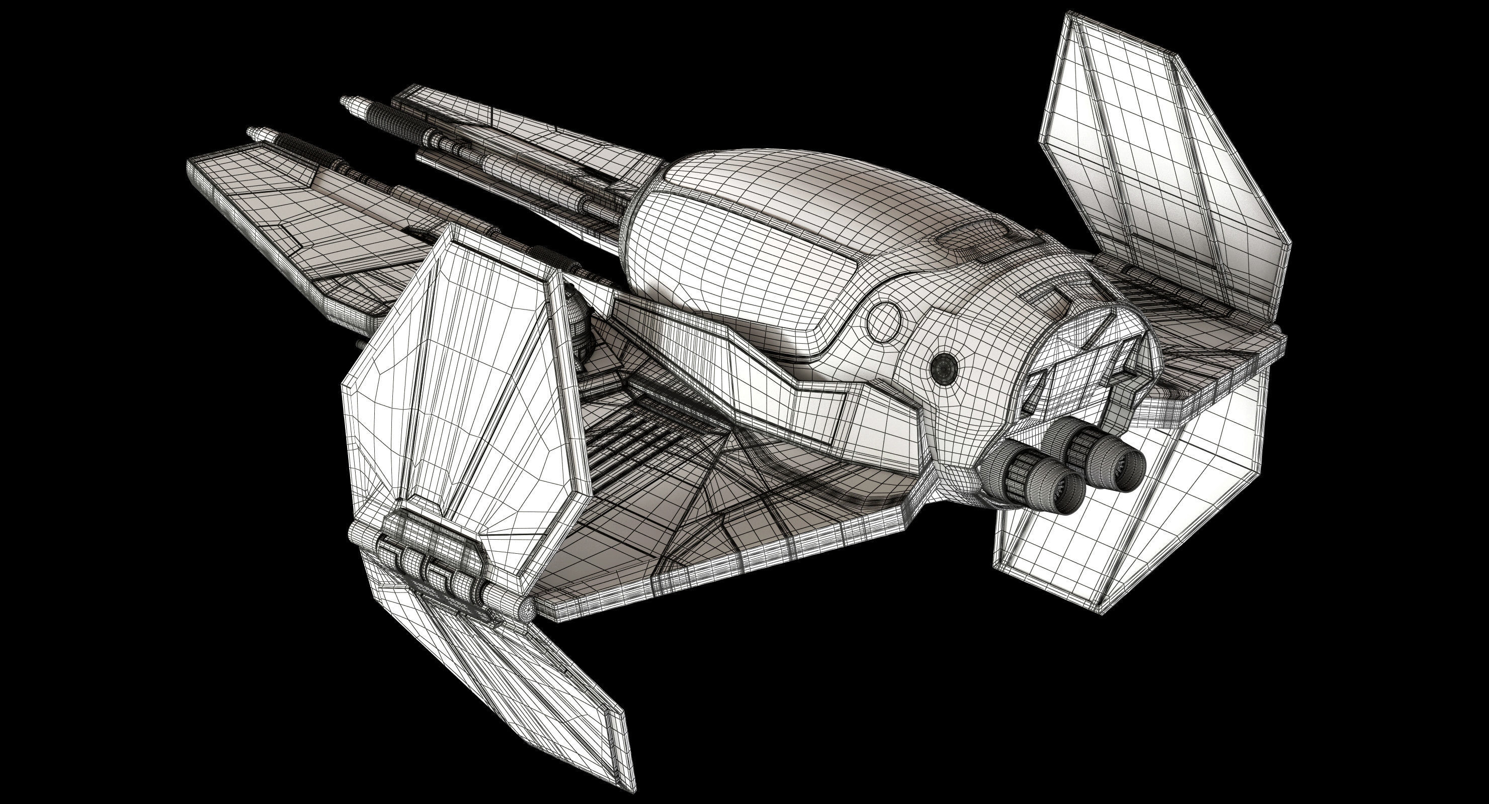 Star Wars ETA-2 Jedi Interceptor 3D model_18