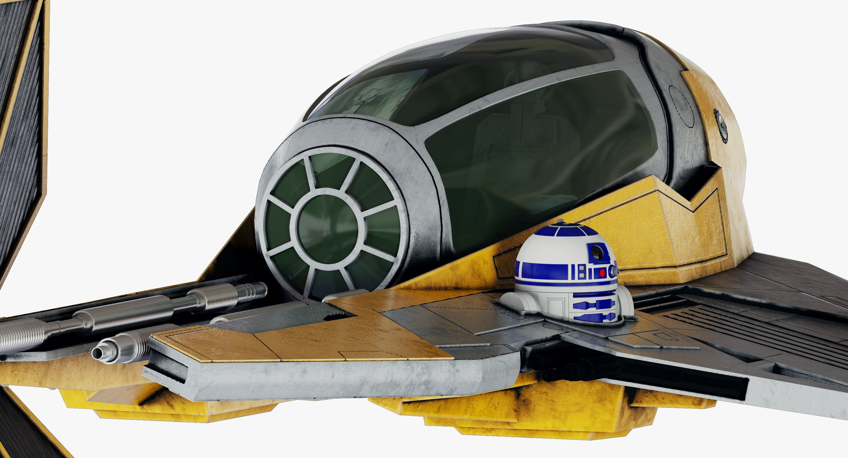 Star Wars ETA-2 Jedi Interceptor 3D model_5
