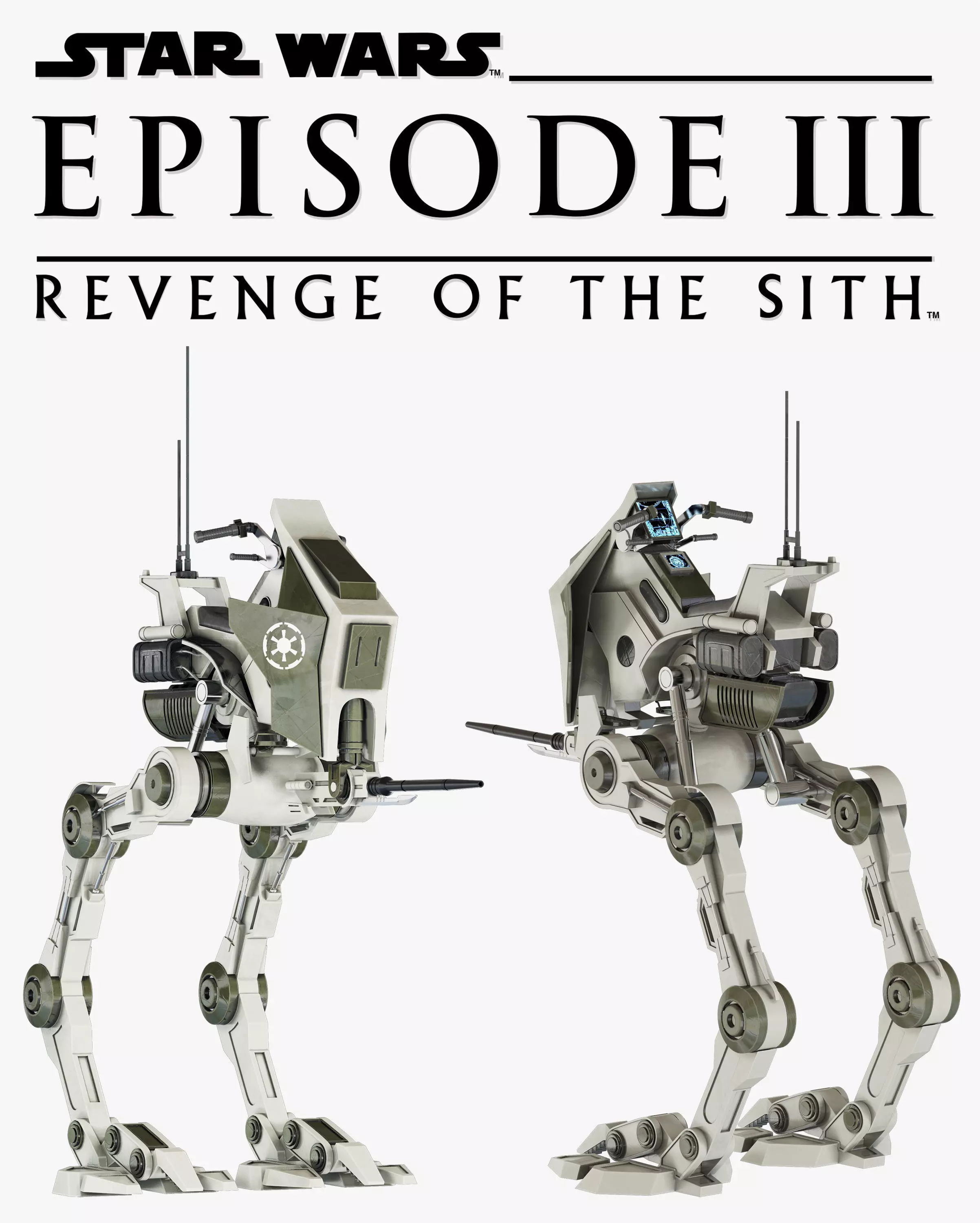 Star Wars AT-RT Walker  3D model_0