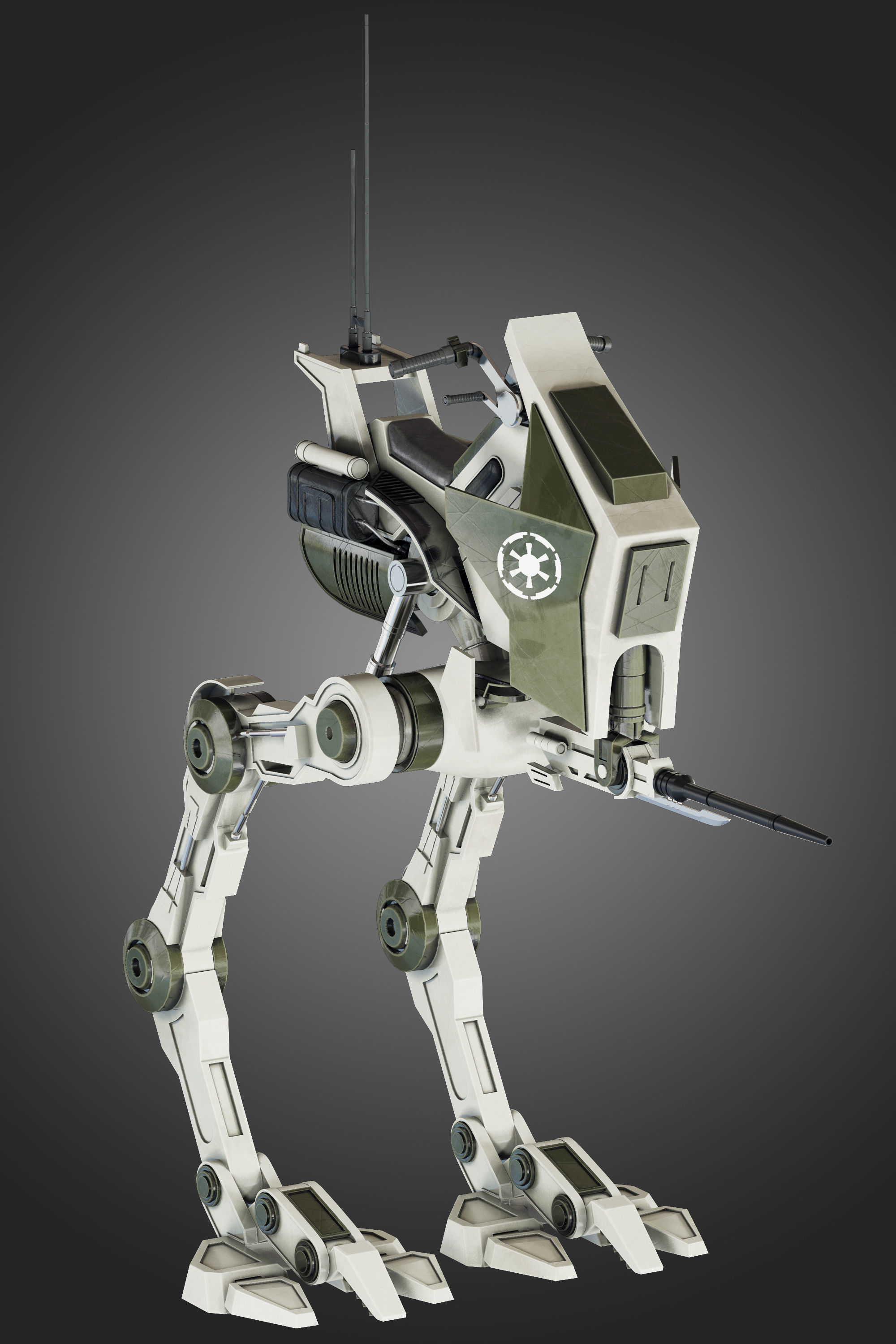 Star Wars AT-RT Walker  3D model_5