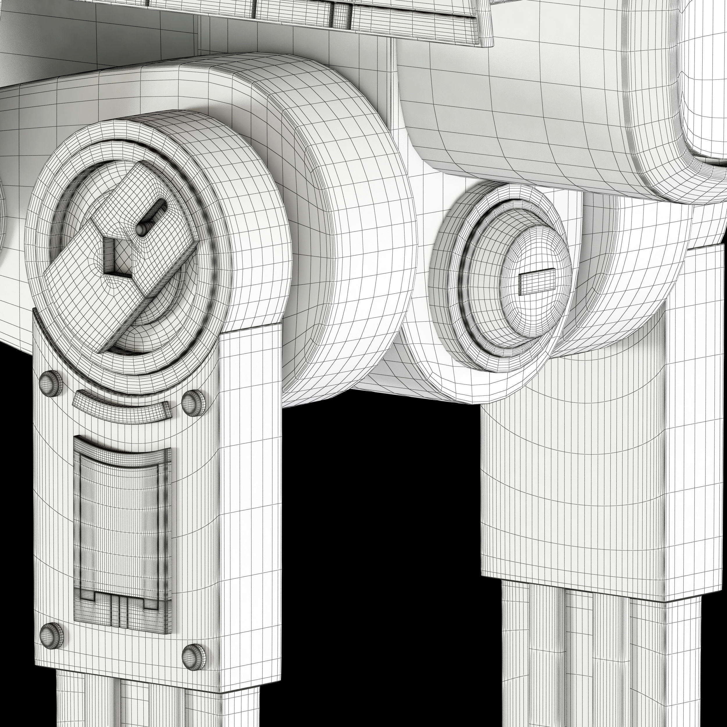 Star Wars AT-ACT walker 3D model_31