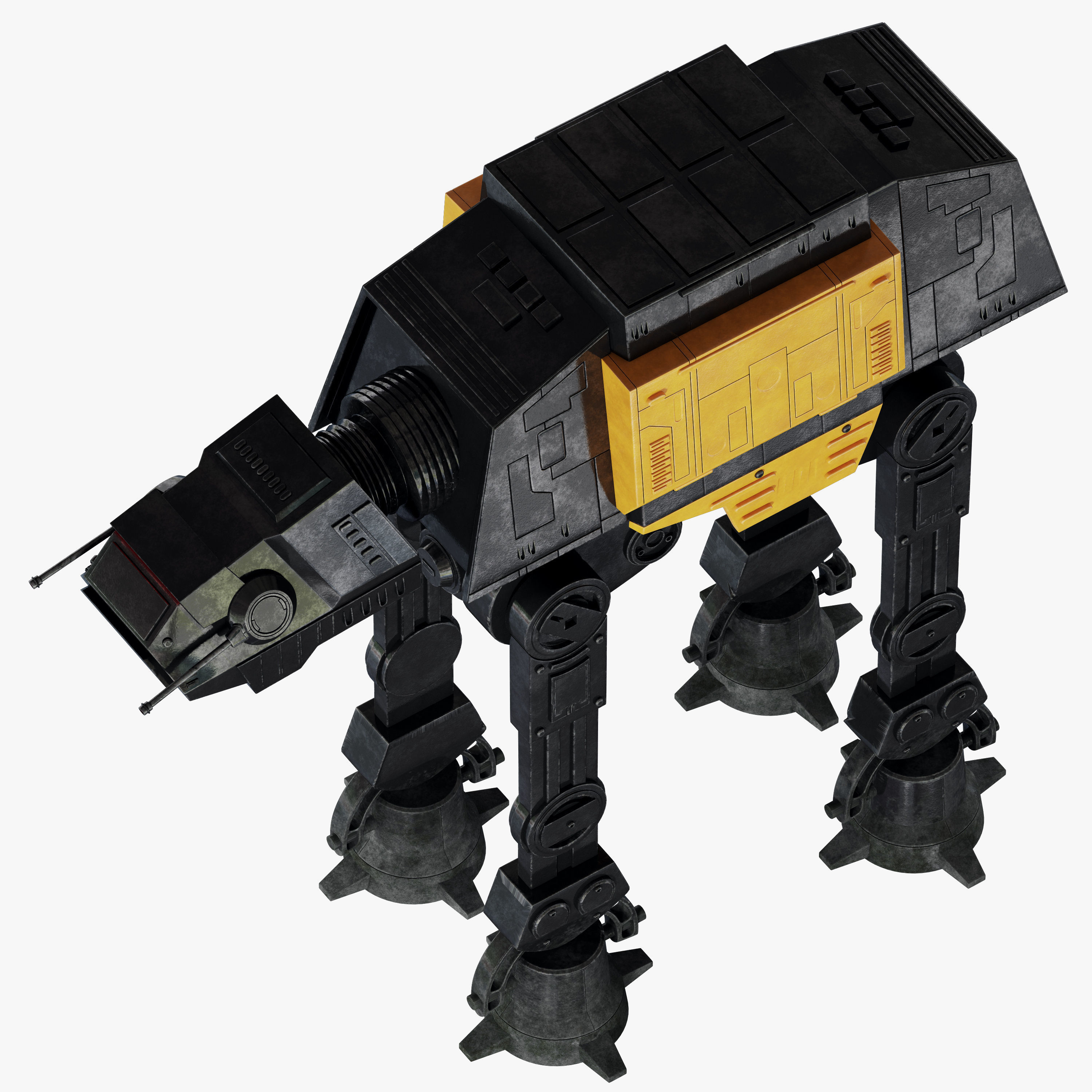 Star Wars AT-ACT walker 3D model_11