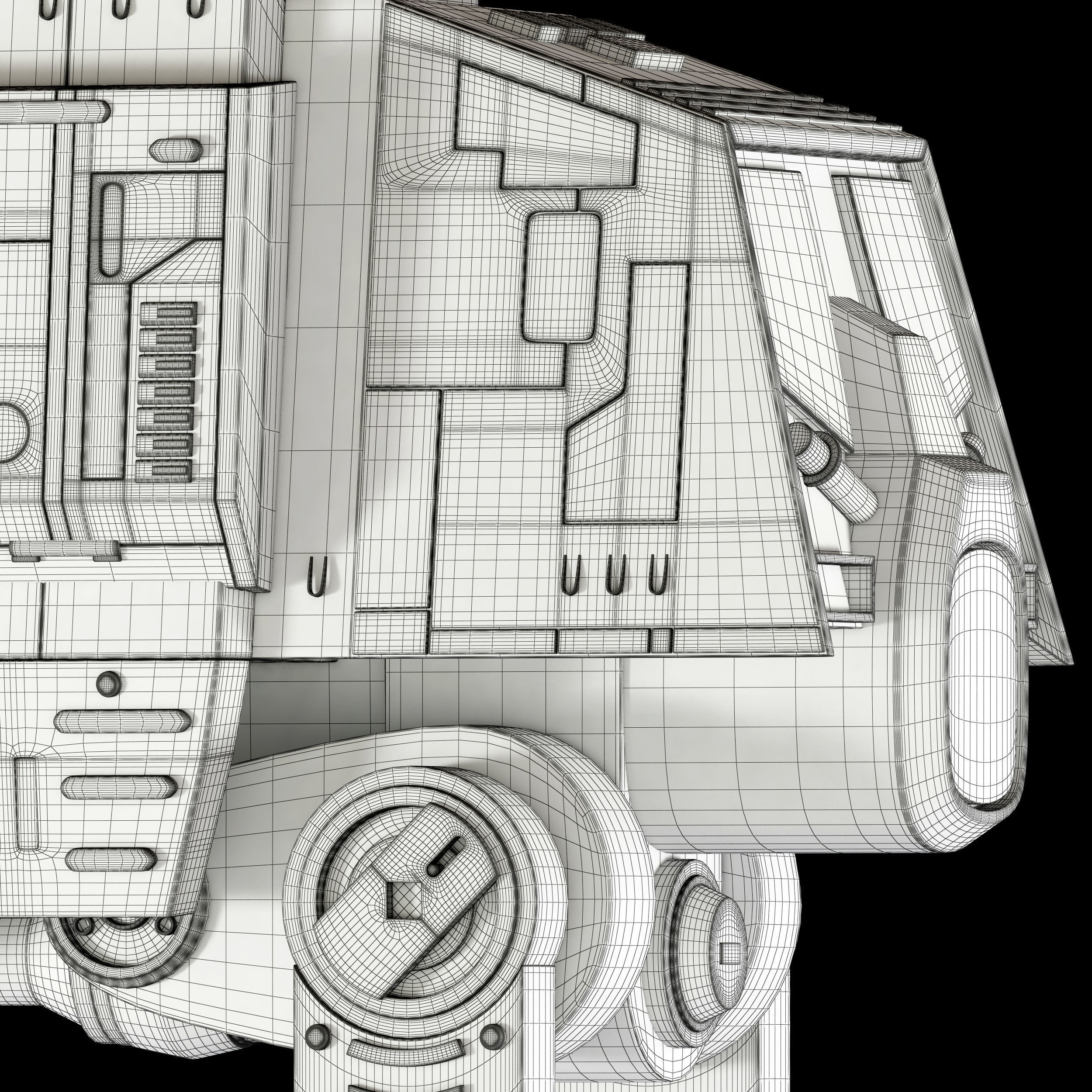 Star Wars AT-ACT walker 3D model_35
