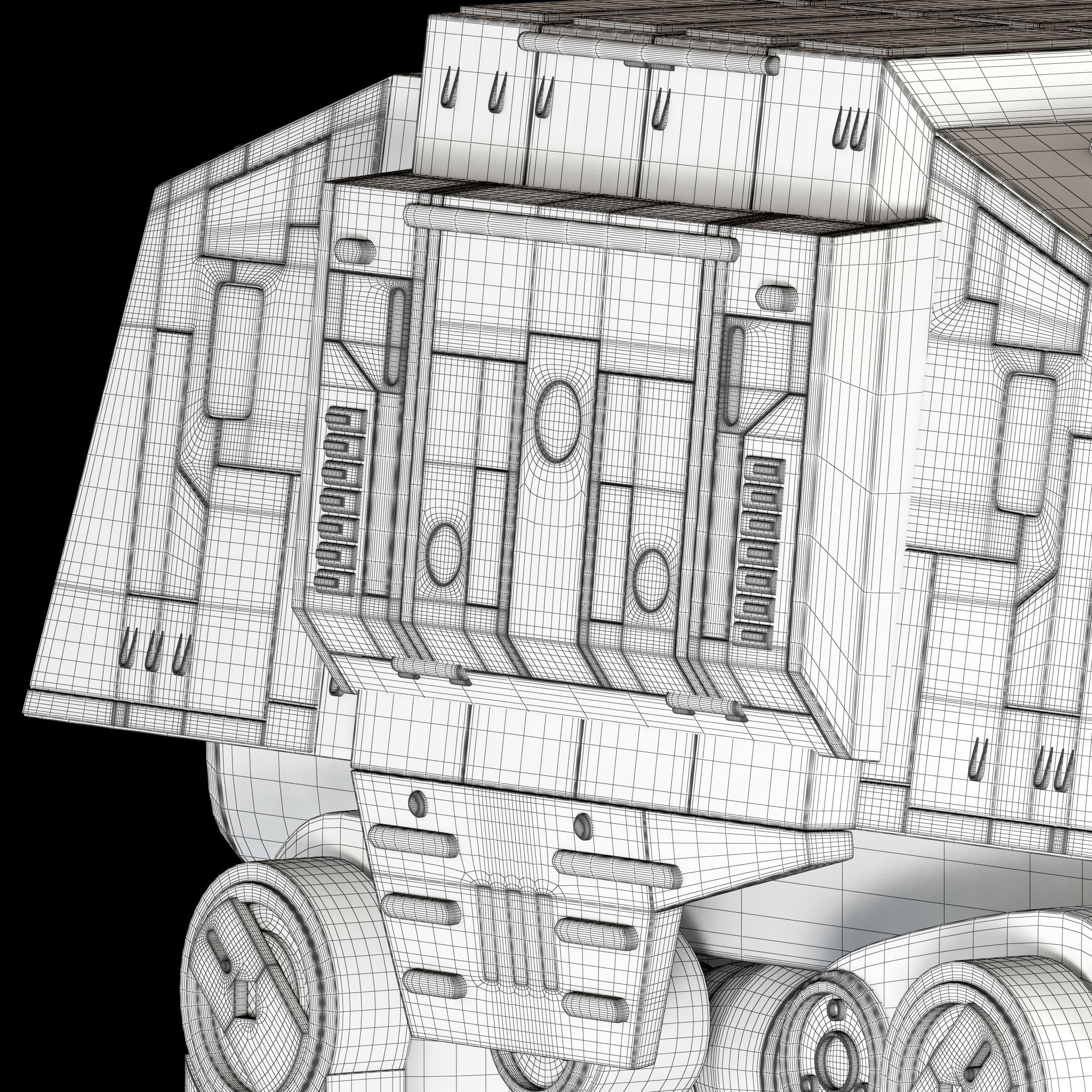 Star Wars AT-ACT walker 3D model_29