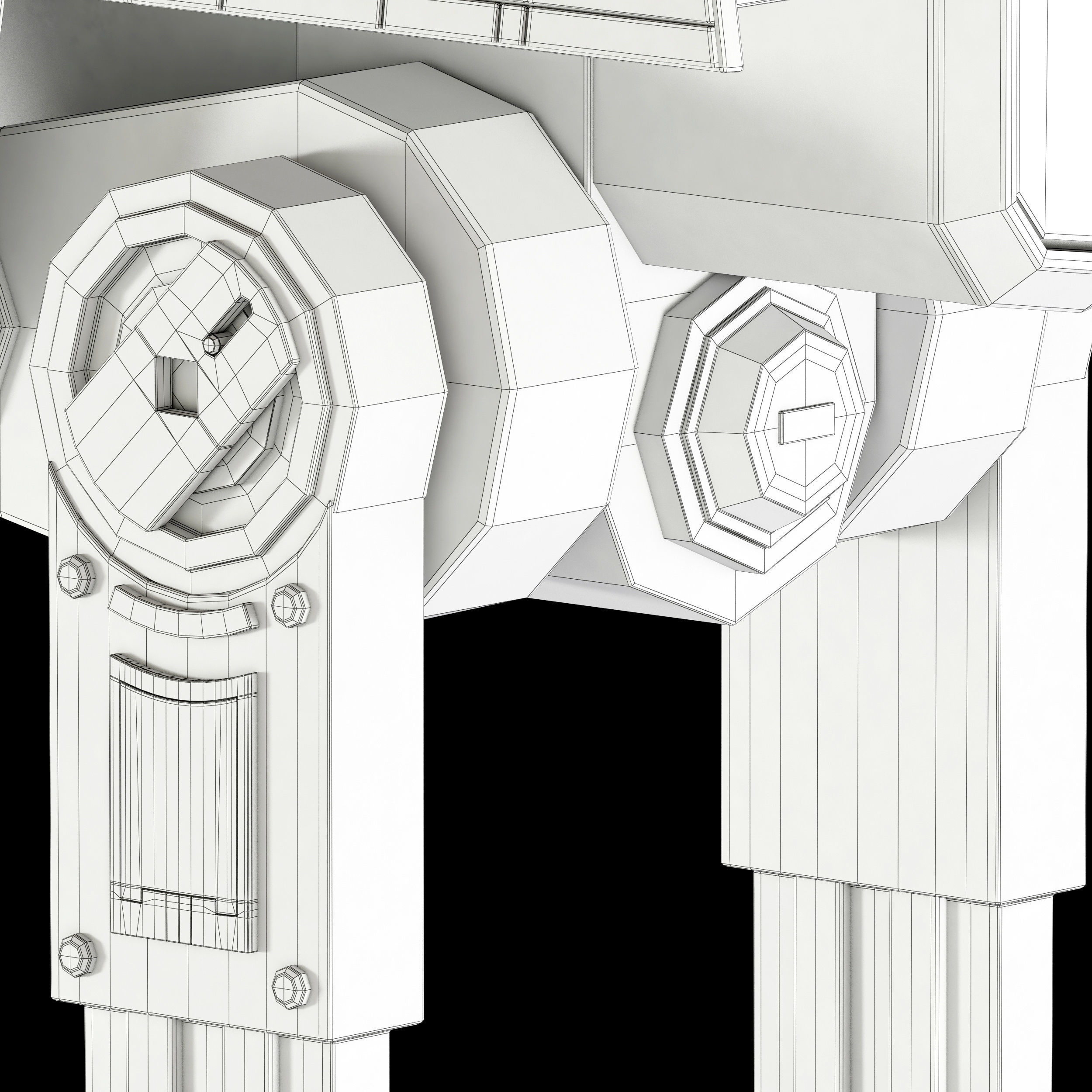 Star Wars AT-ACT walker 3D model_32