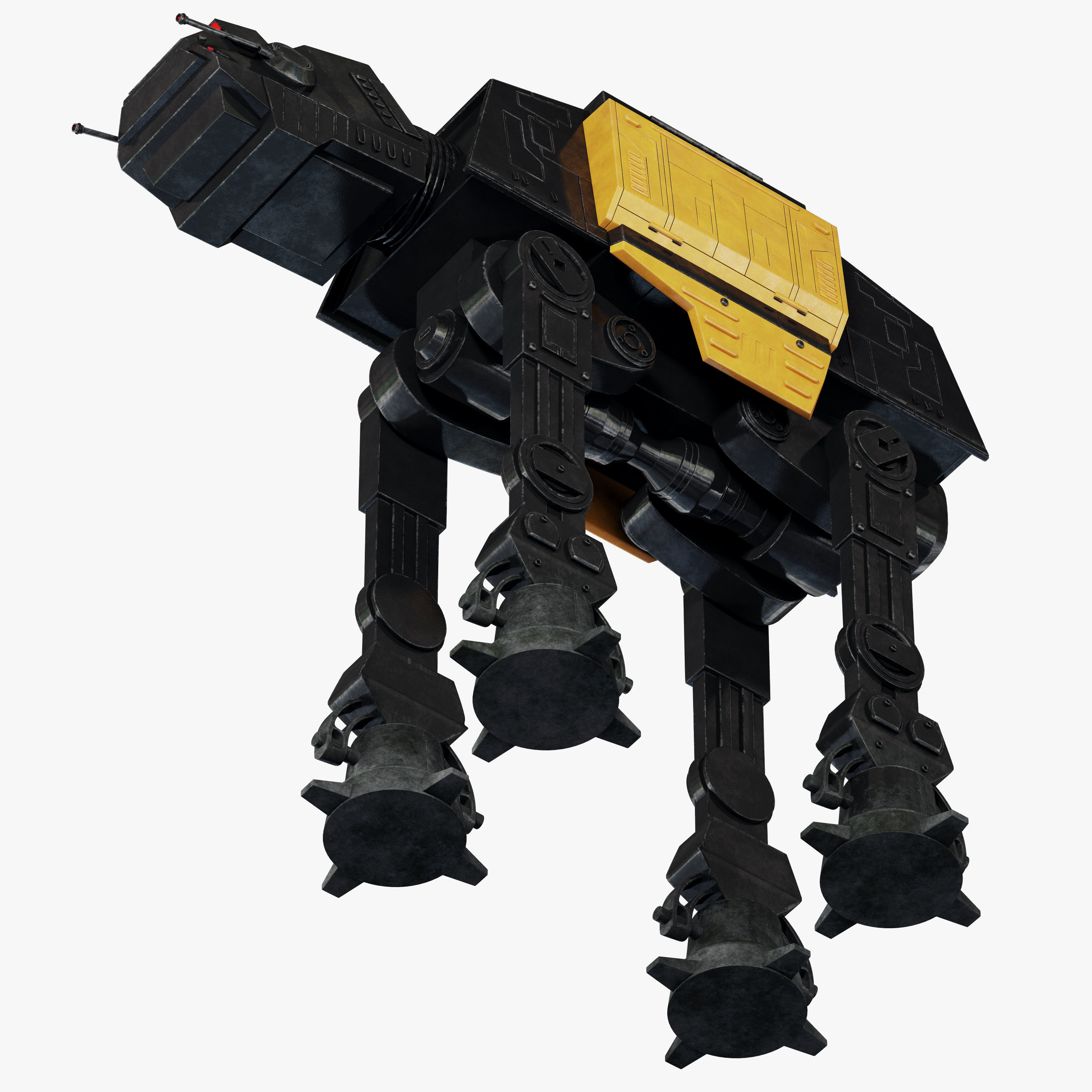 Star Wars AT-ACT walker 3D model_9