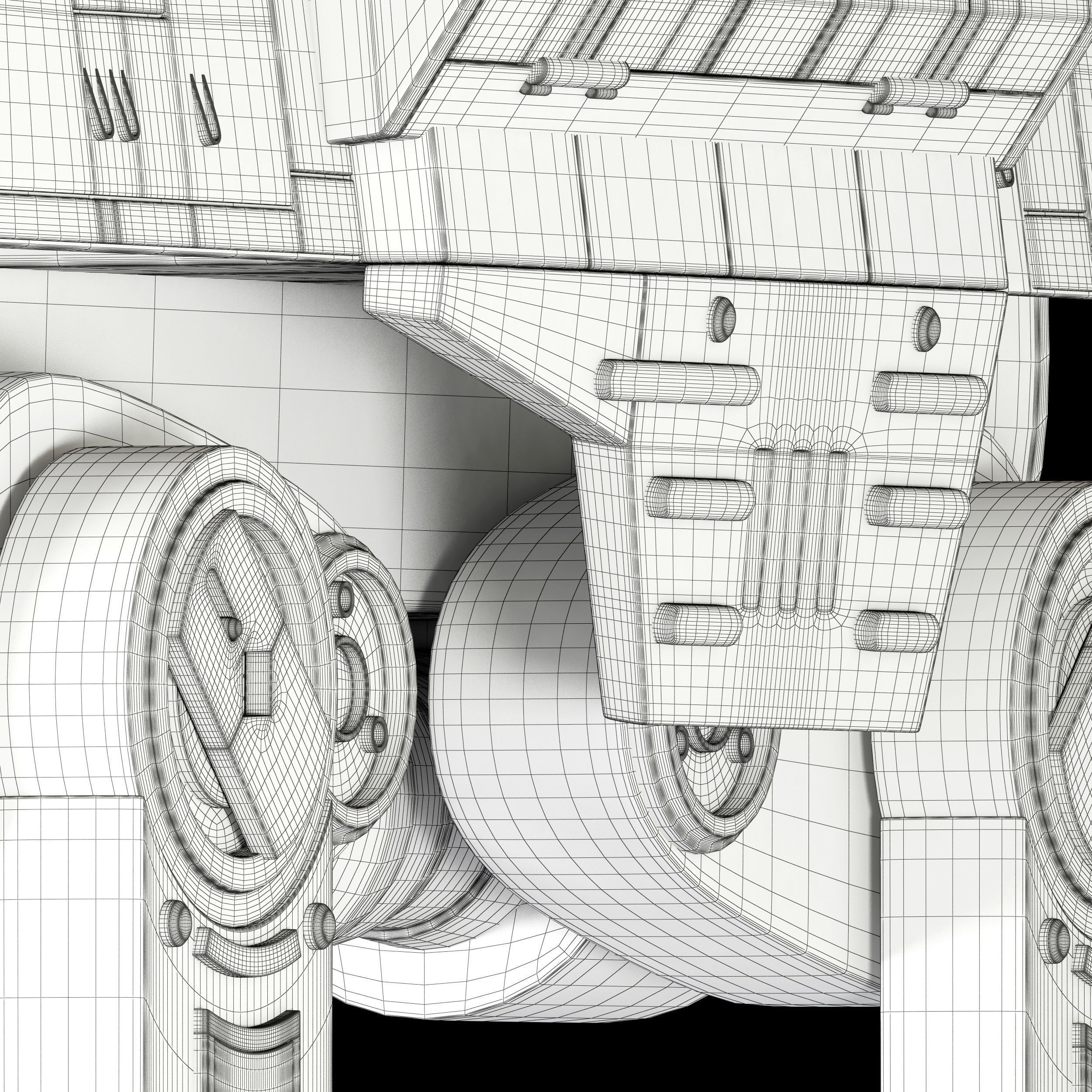 Star Wars AT-ACT walker 3D model_33