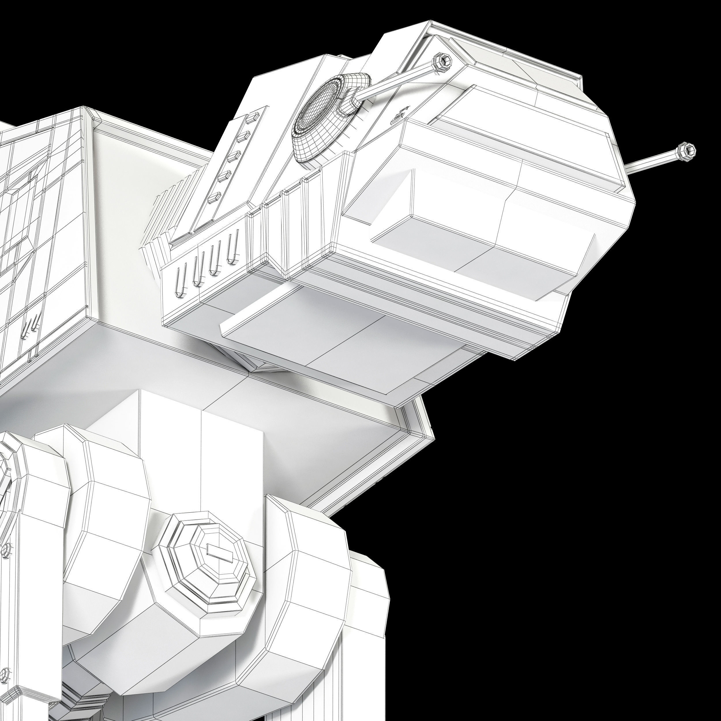 Star Wars AT-ACT walker 3D model_28