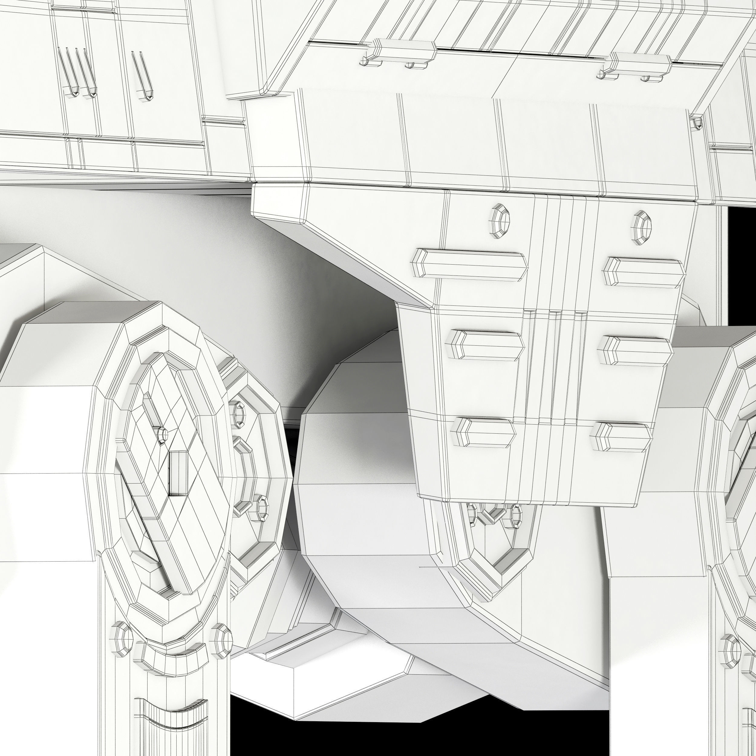 Star Wars AT-ACT walker 3D model_34