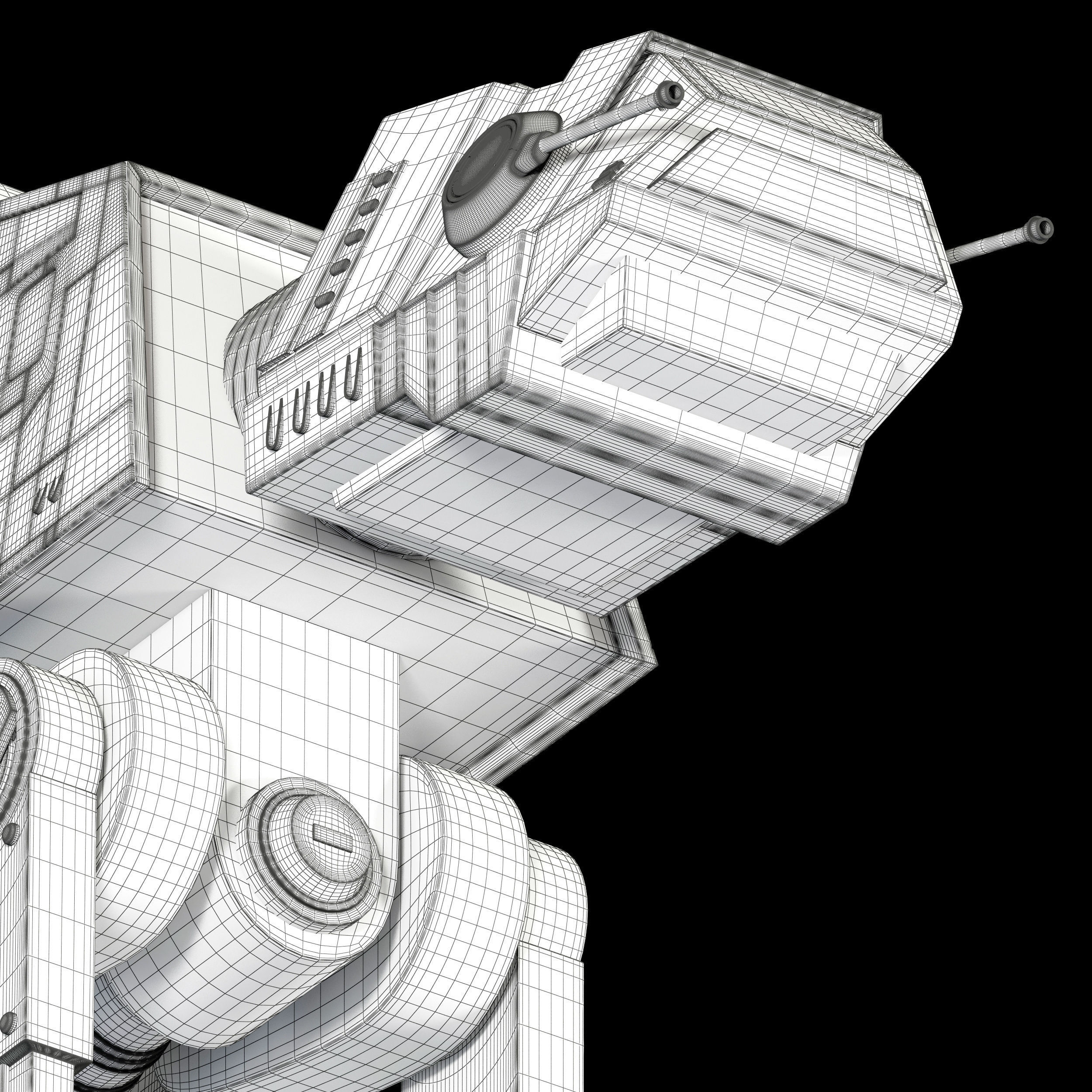 Star Wars AT-ACT walker 3D model_27