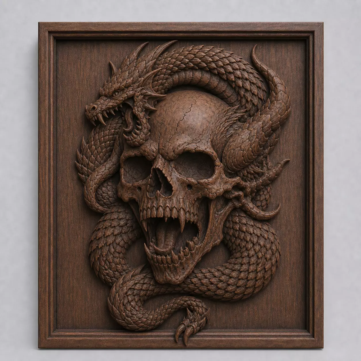 Dragon Skull Coil 3D print model