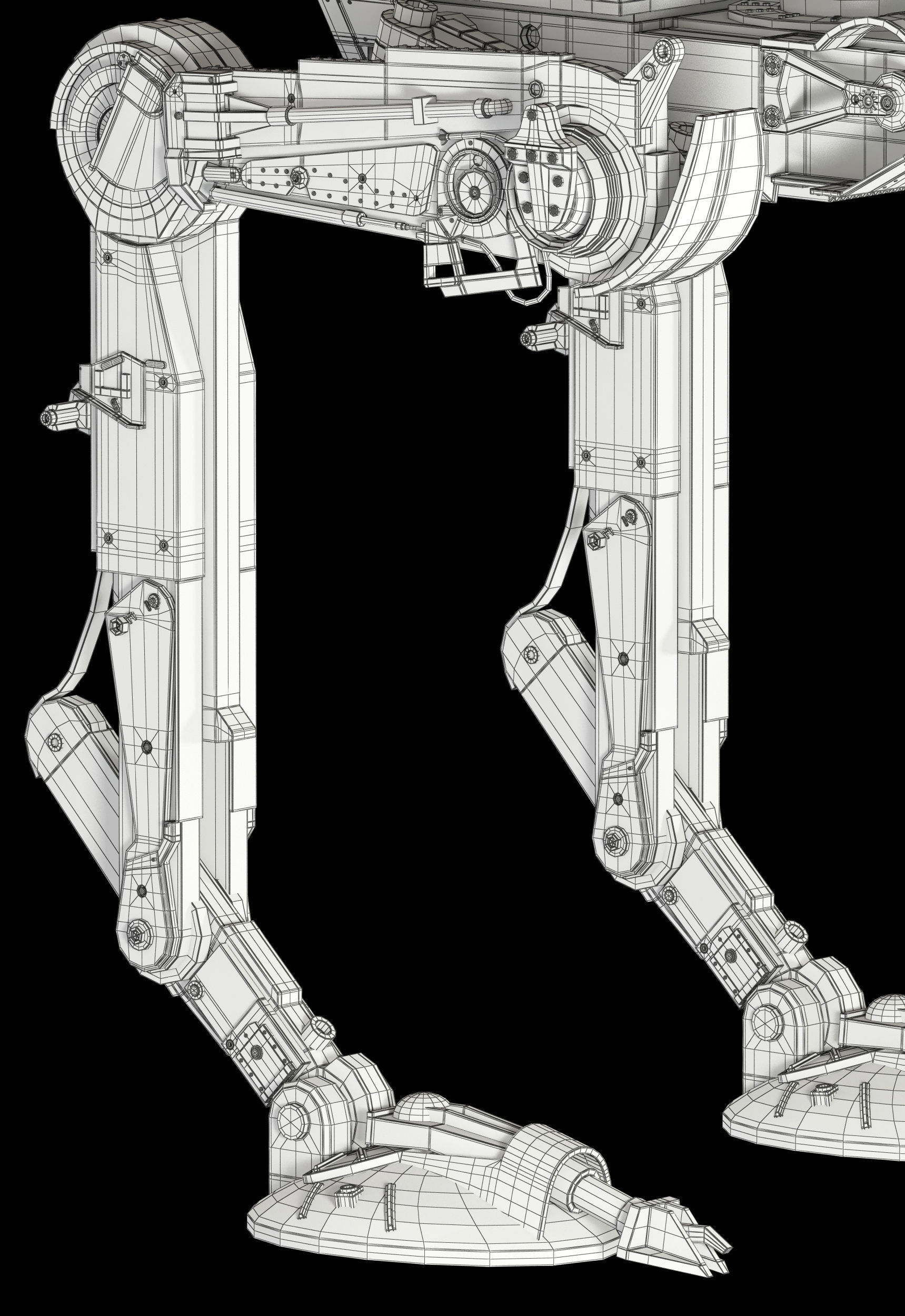 Star Wars AT-ST walker 3D model_25