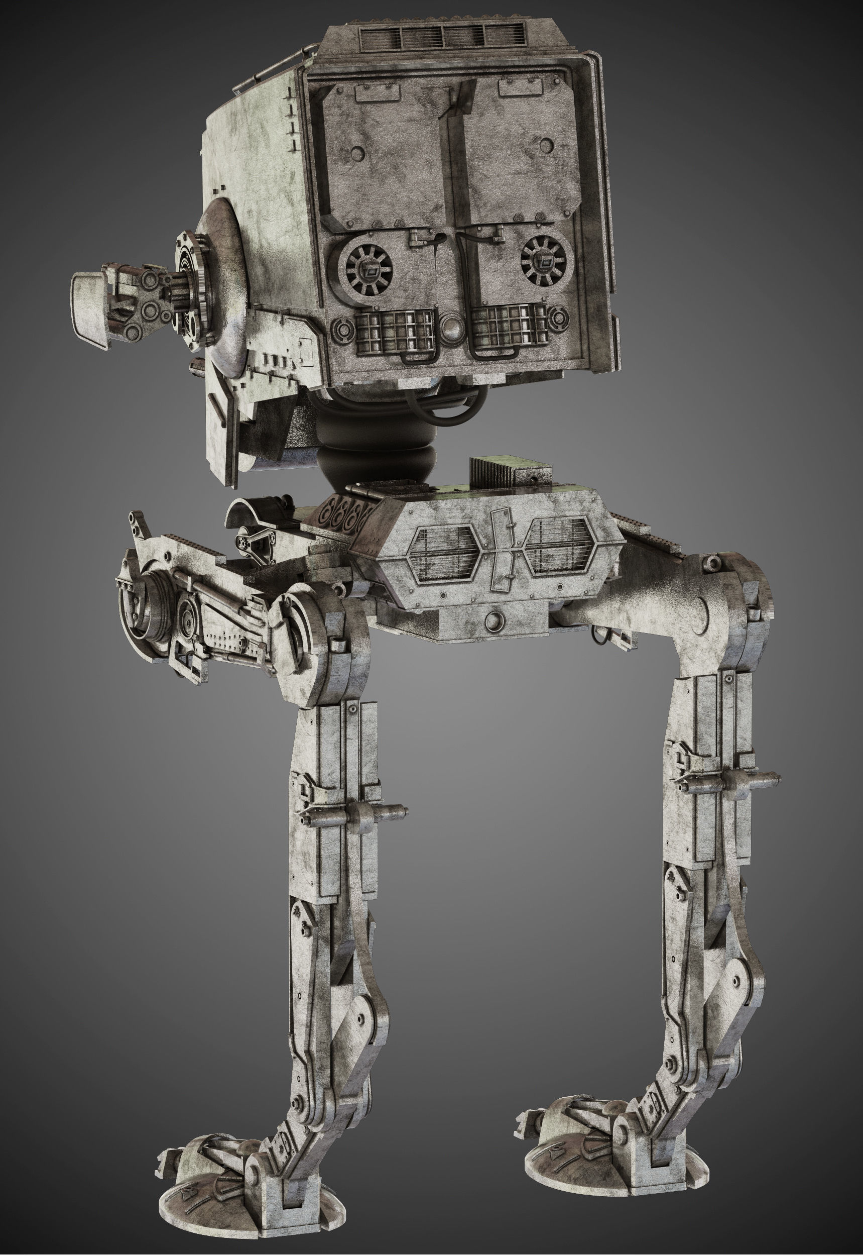 Star Wars AT-ST walker 3D model_3