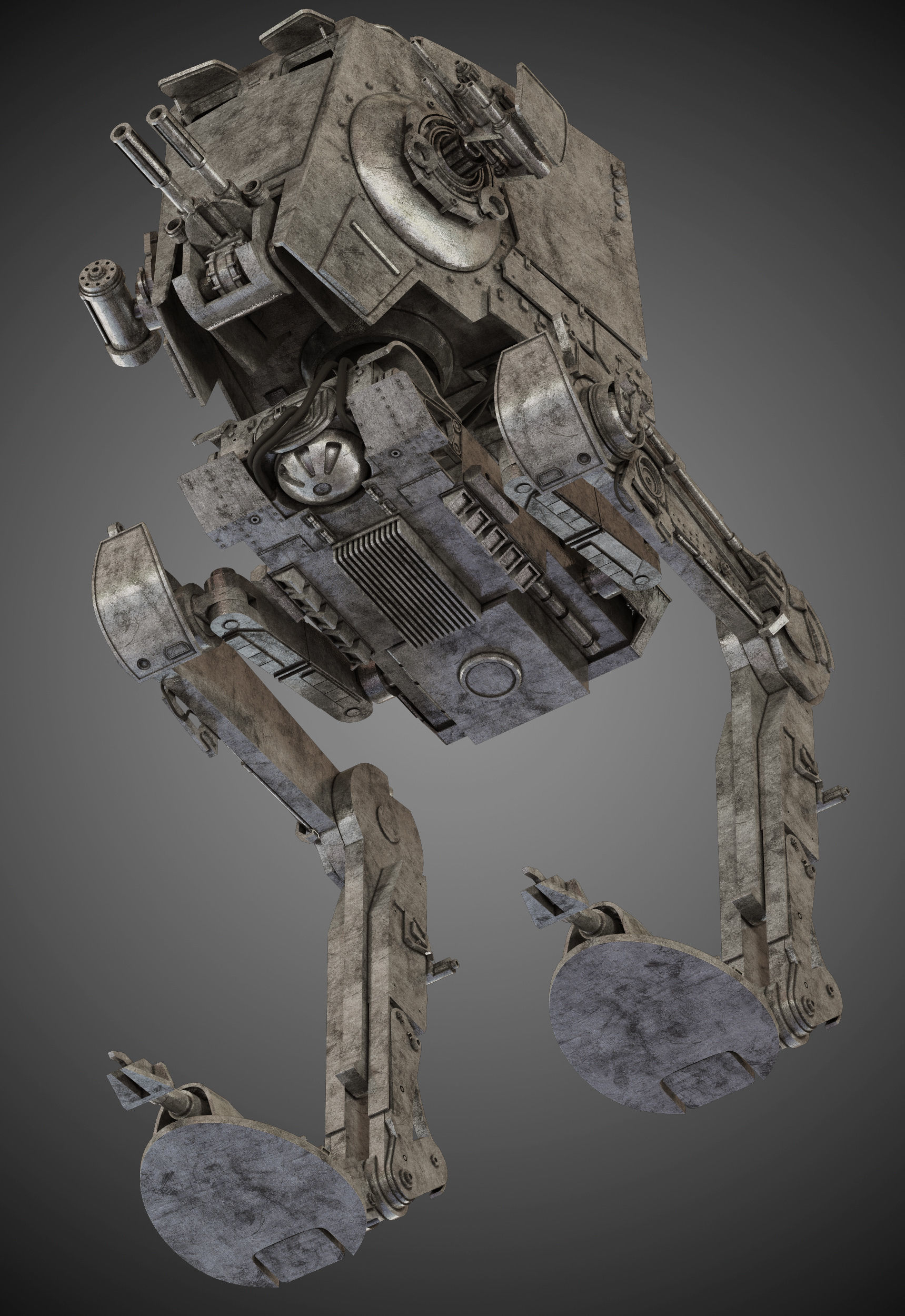 Star Wars AT-ST walker 3D model_6