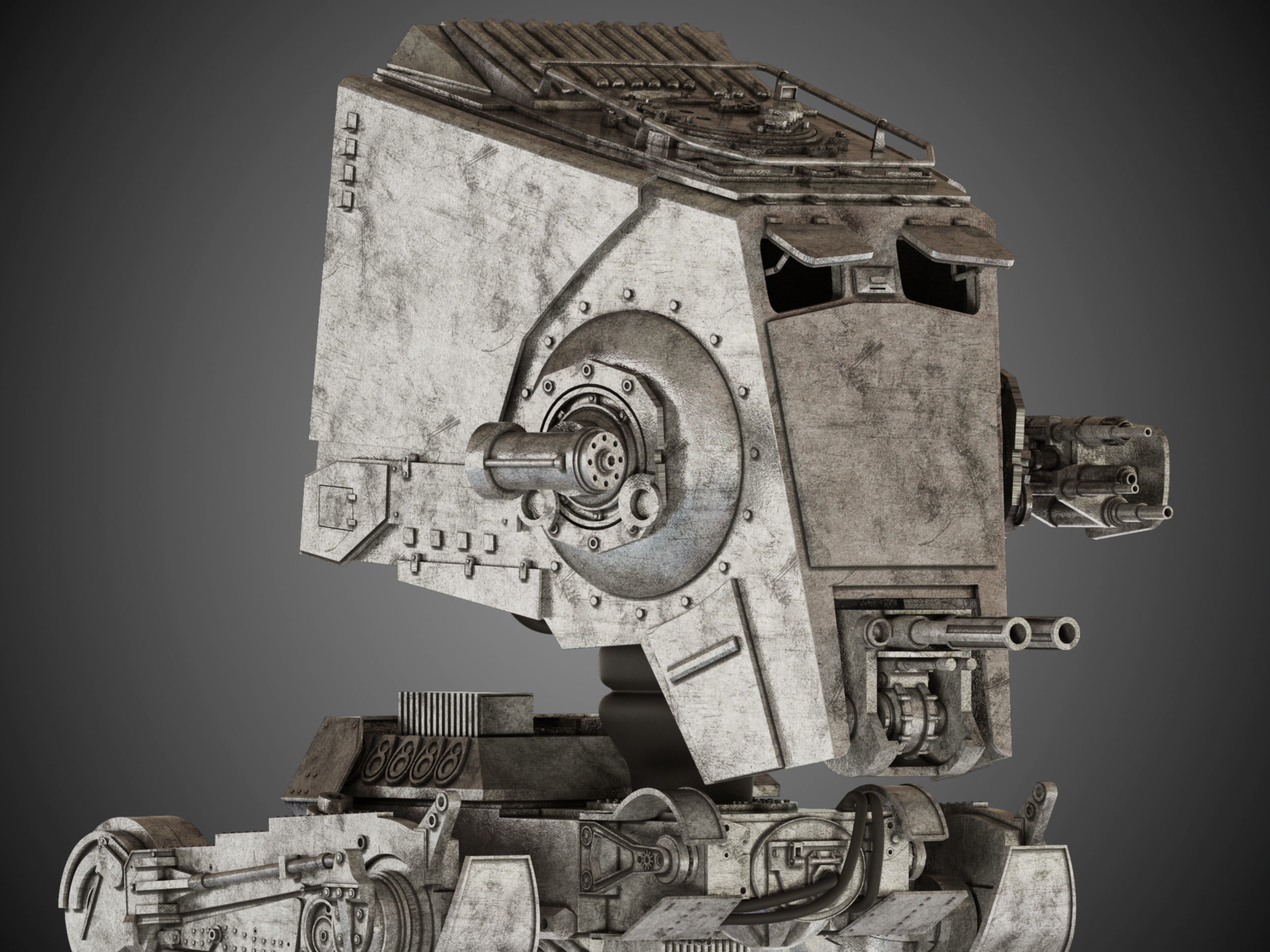 Star Wars AT-ST walker 3D model_10
