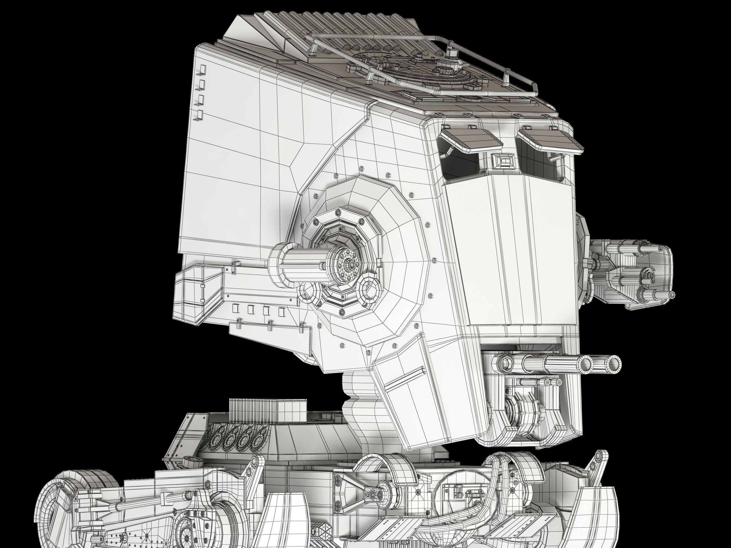 Star Wars AT-ST walker 3D model_29