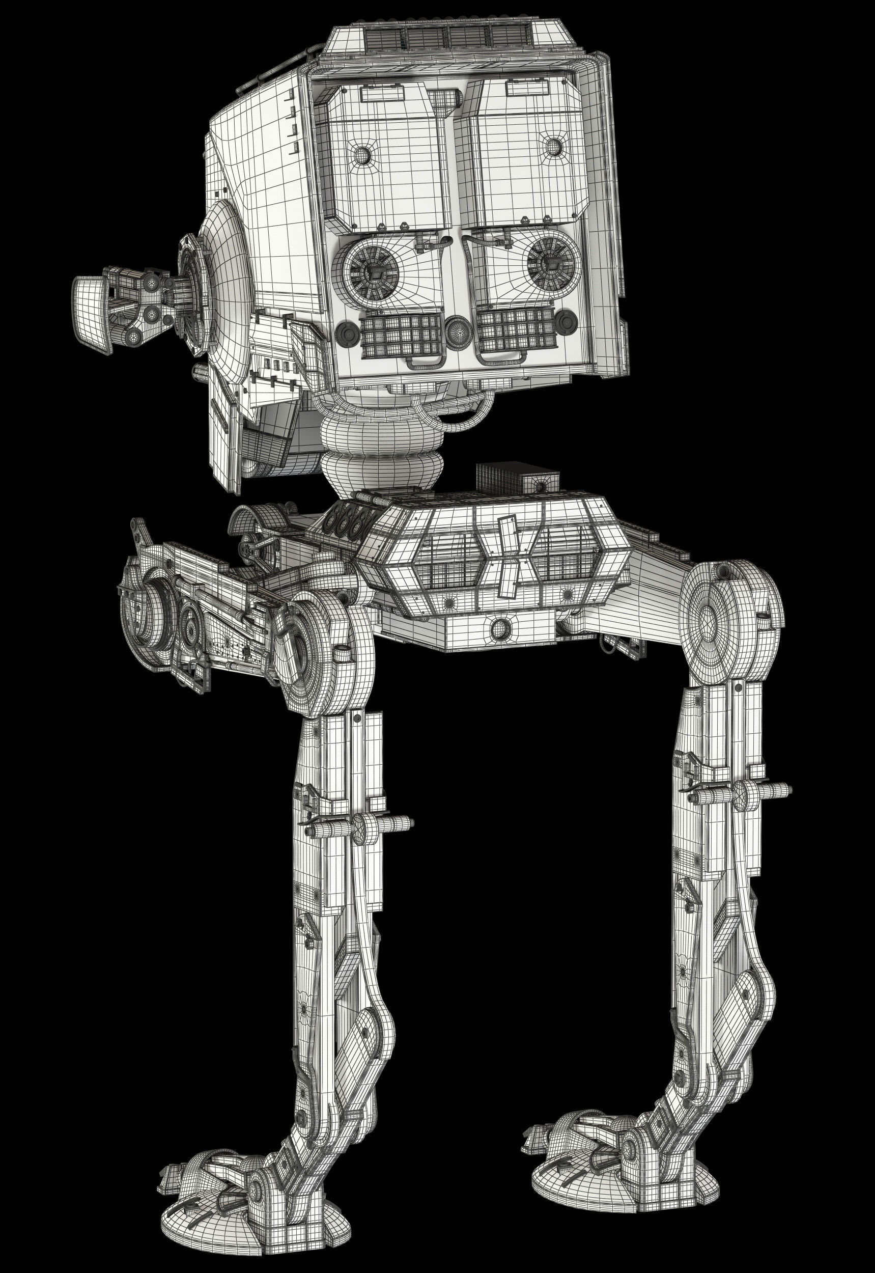 Star Wars AT-ST walker 3D model_20