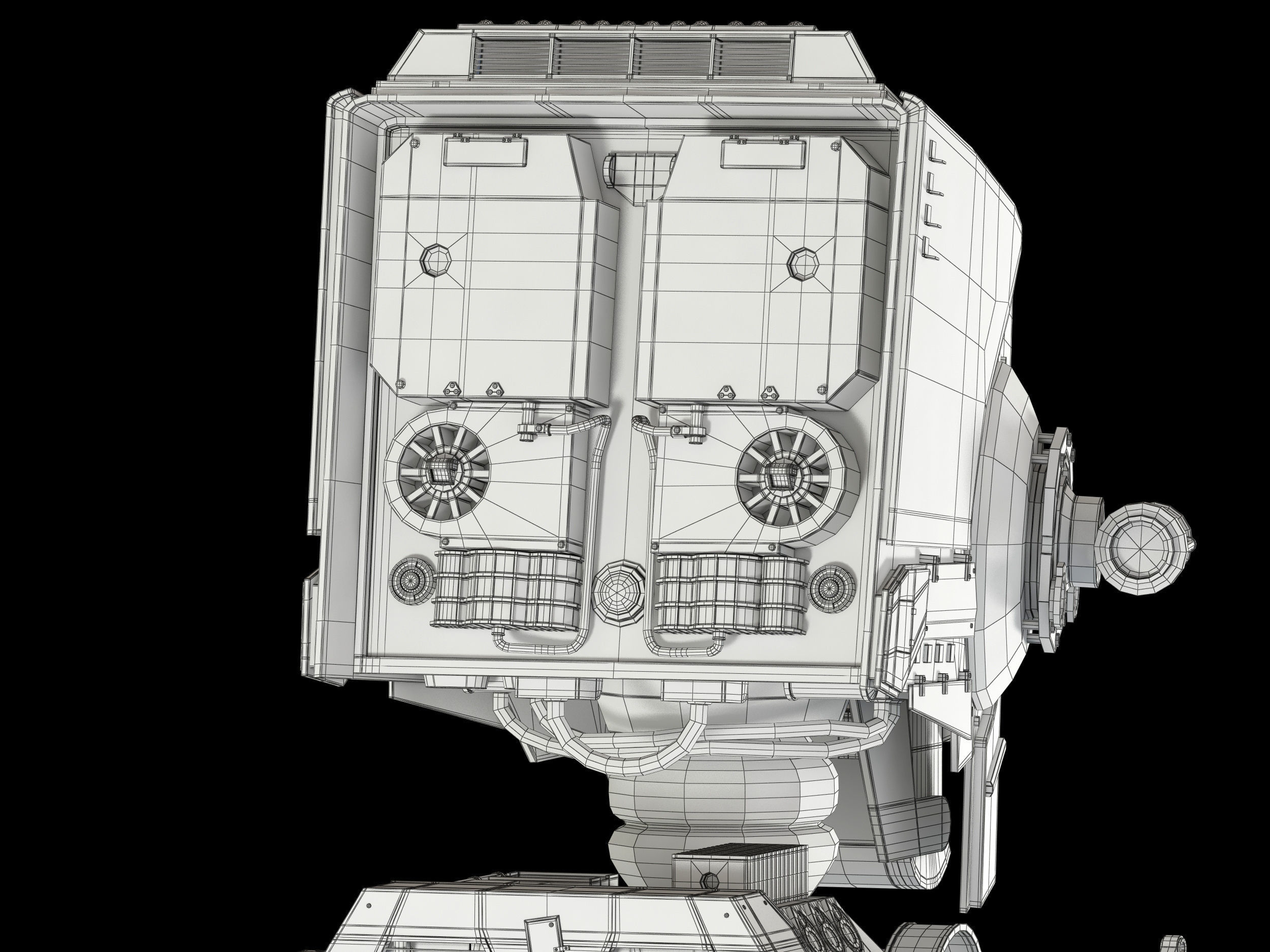 Star Wars AT-ST walker 3D model_26