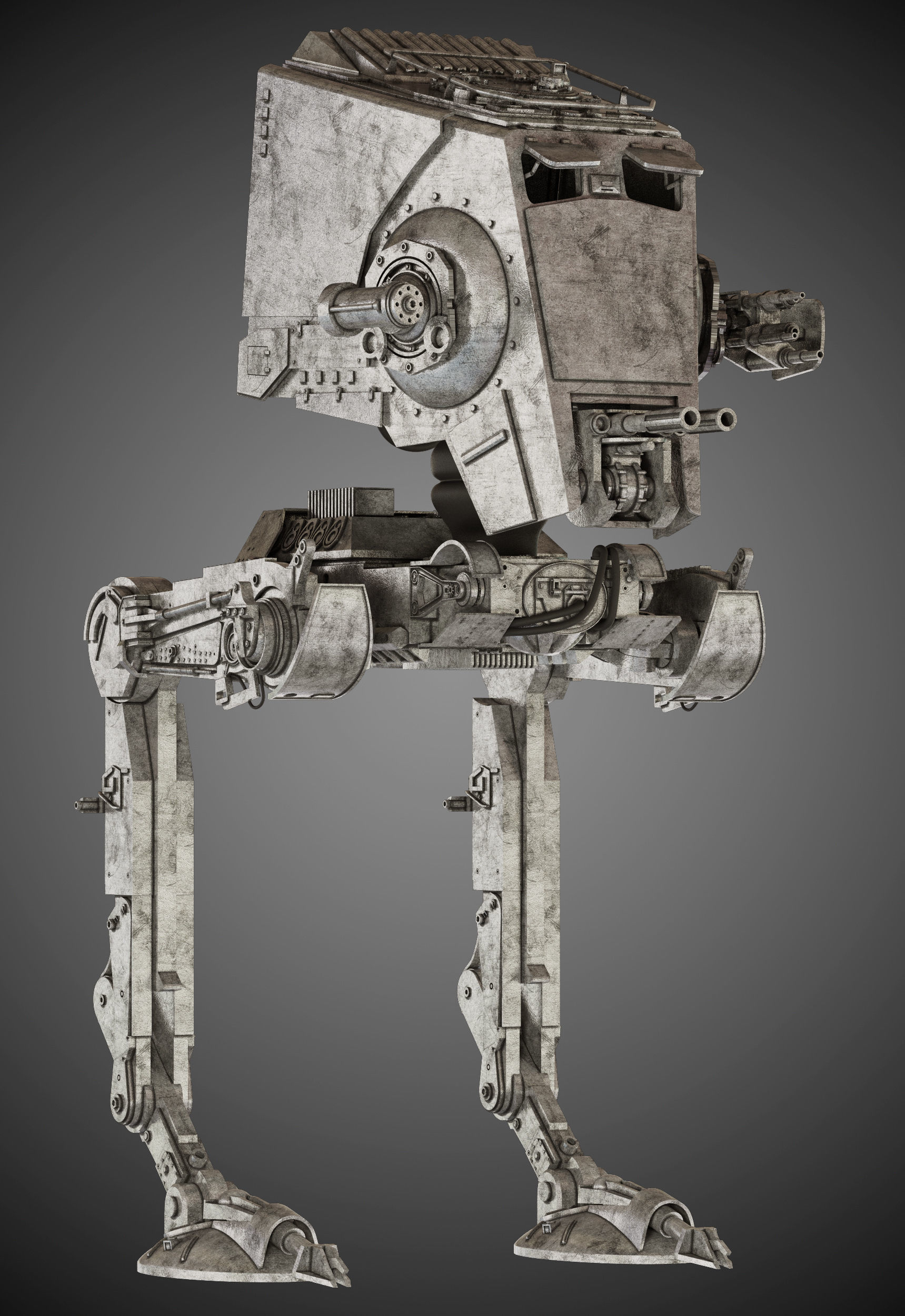 Star Wars AT-ST walker 3D model_1