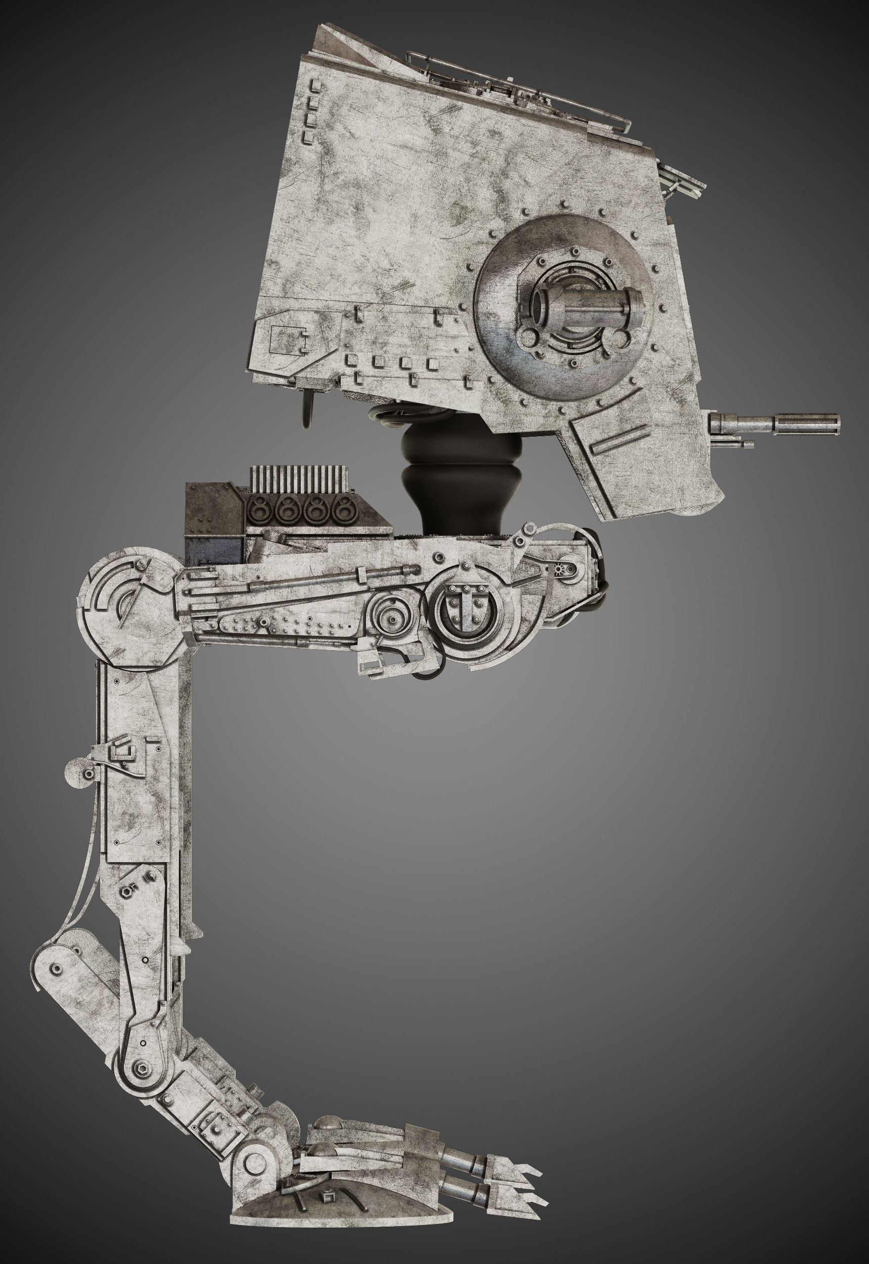Star Wars AT-ST walker 3D model_5