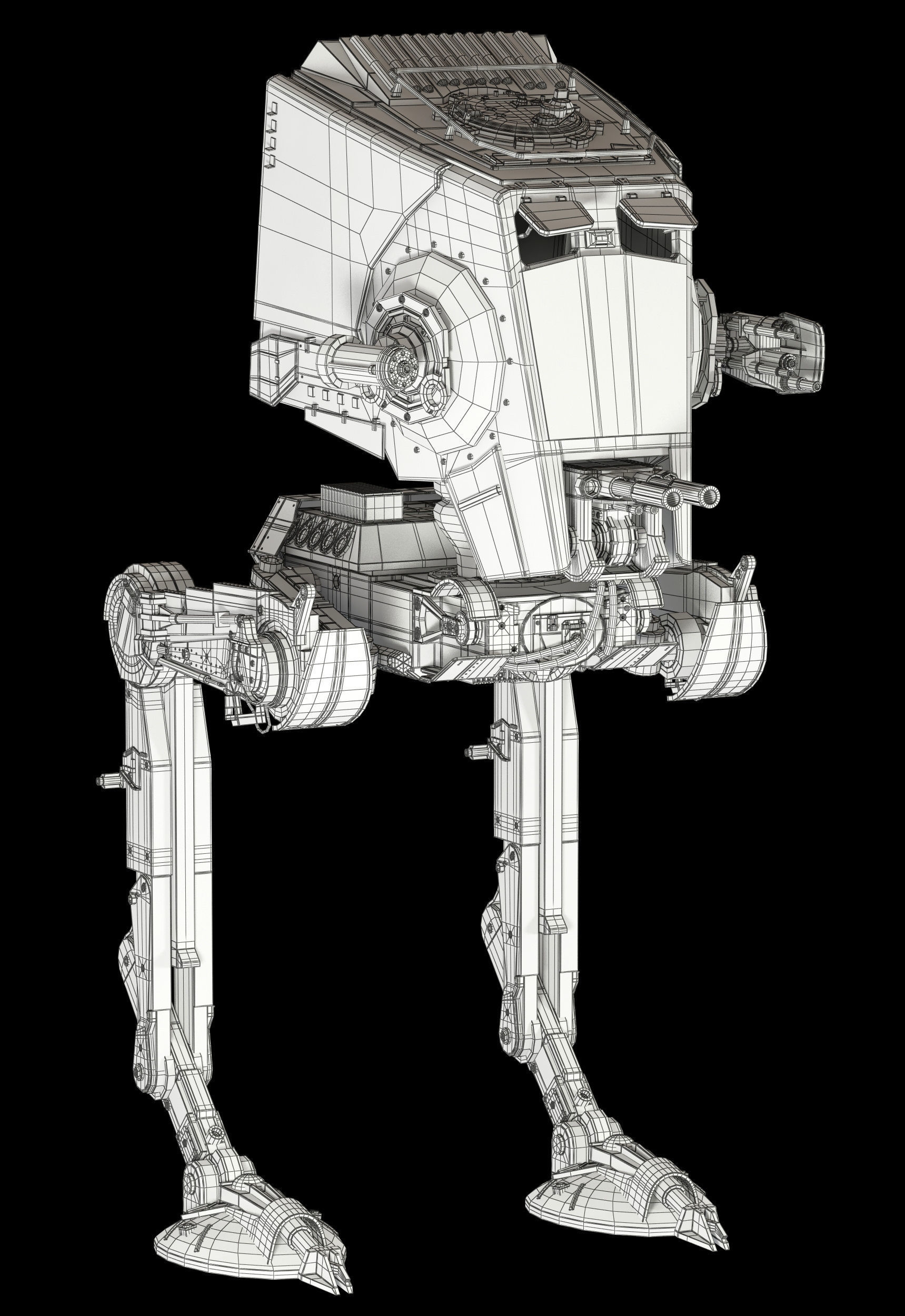 Star Wars AT-ST walker 3D model_19