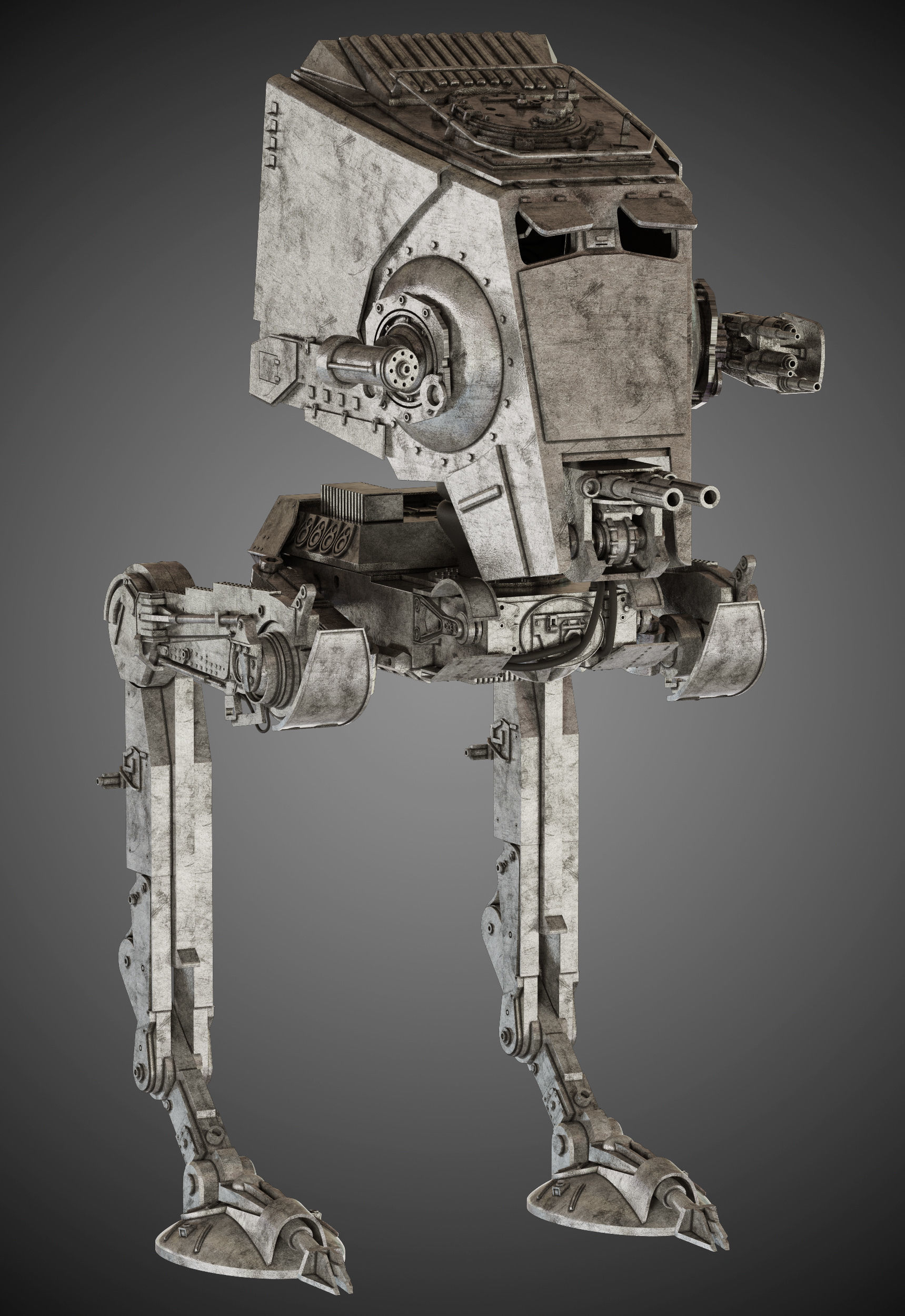 Star Wars AT-ST walker 3D model_17