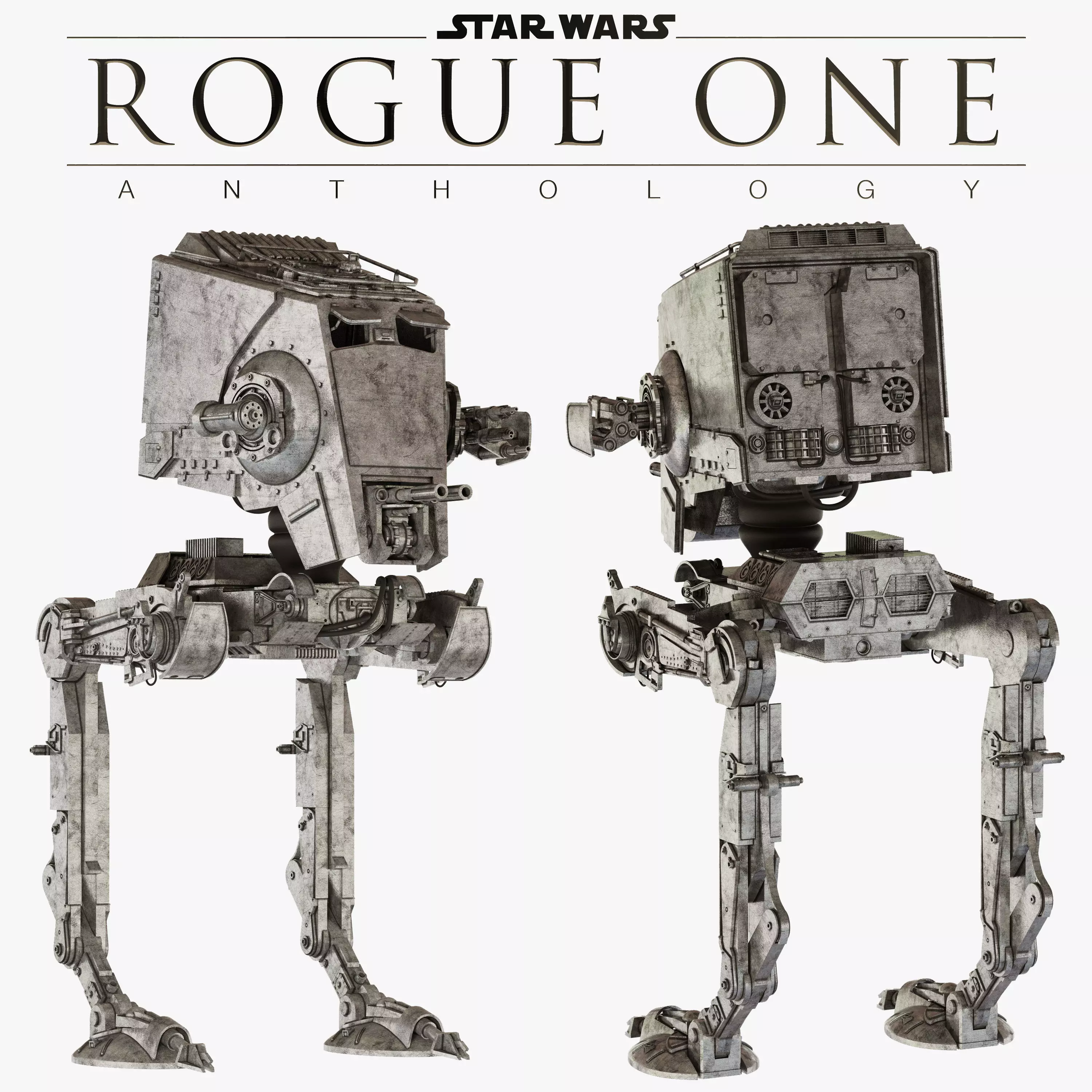 Star Wars AT-ST walker 3D model_0