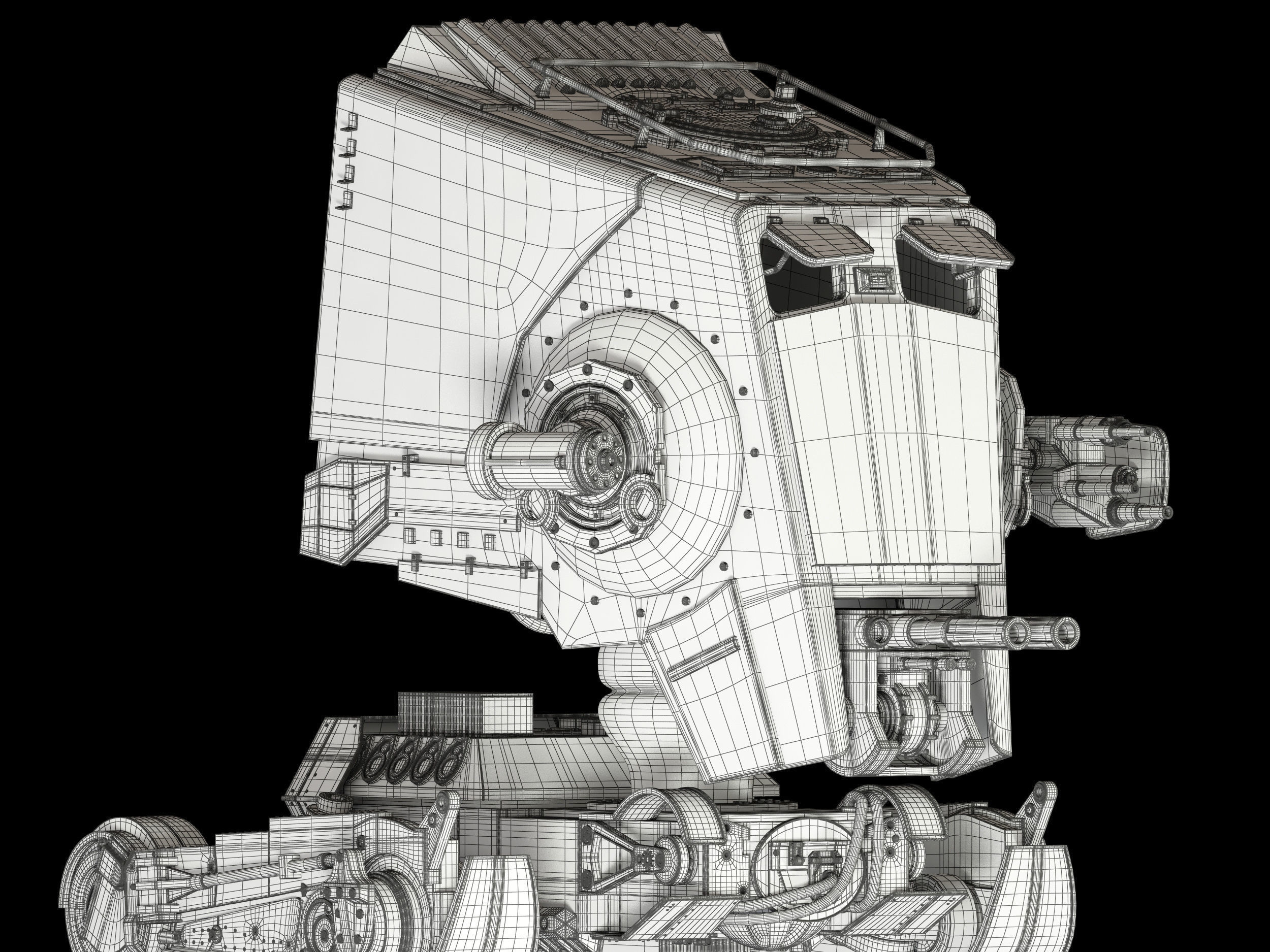 Star Wars AT-ST walker 3D model_28