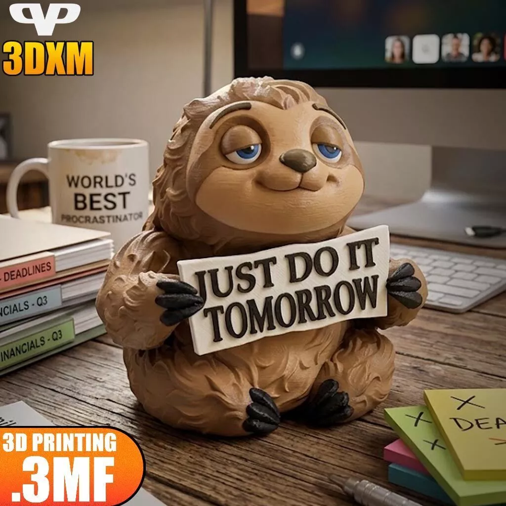 Sloth Earl Chibi STL 3MF for 3D Printing 3DXM ChibiSTL 3D print model