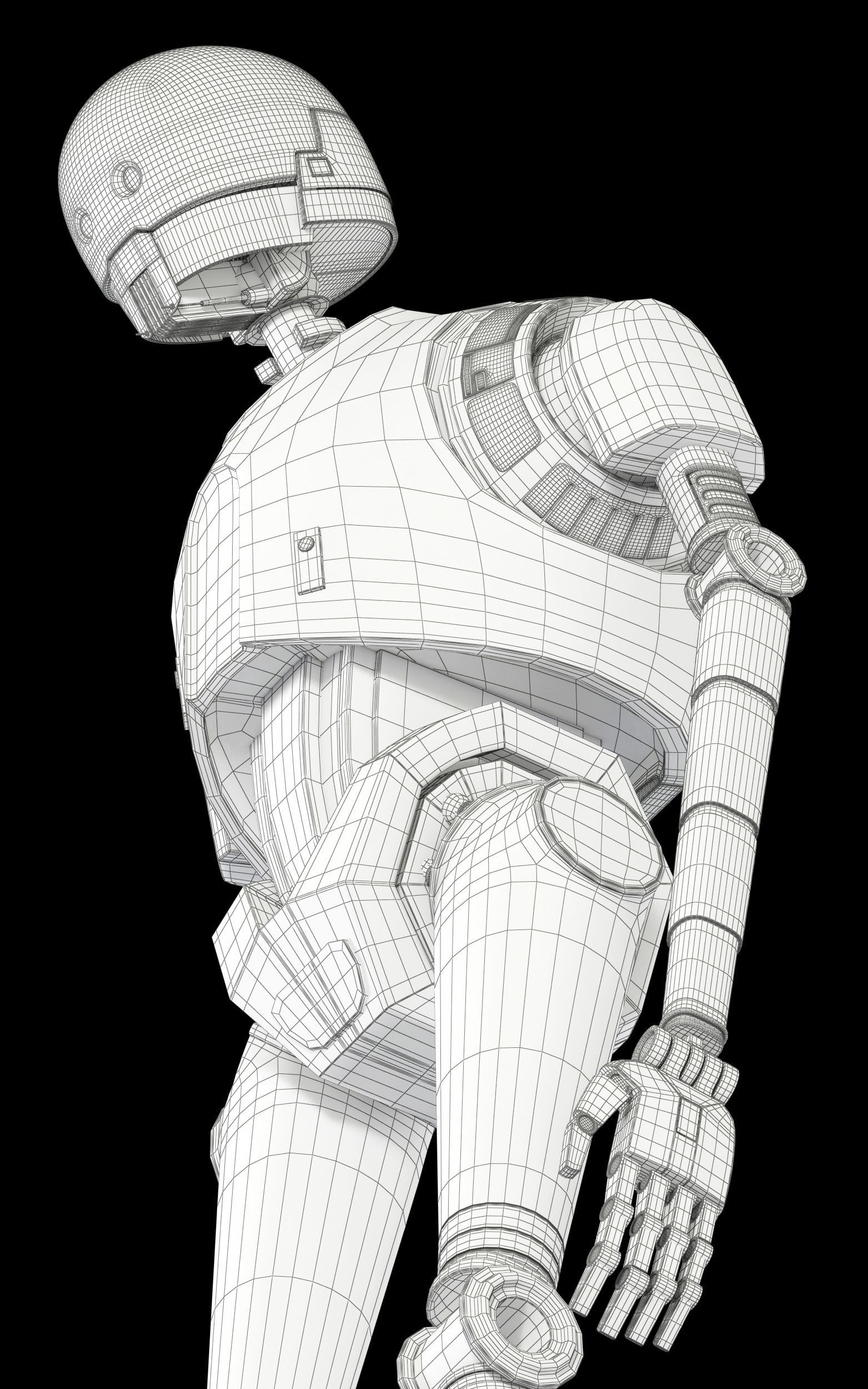 K-2SO Star Wars Droid 3D model_26