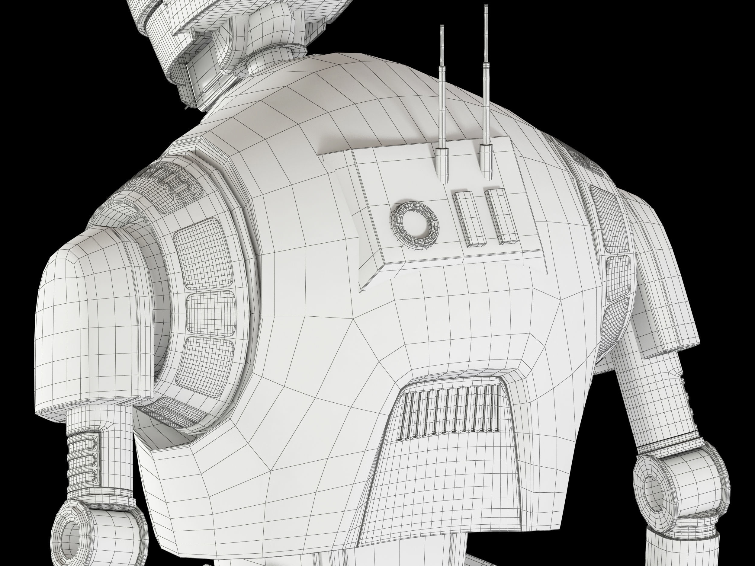 K-2SO Star Wars Droid 3D model_33