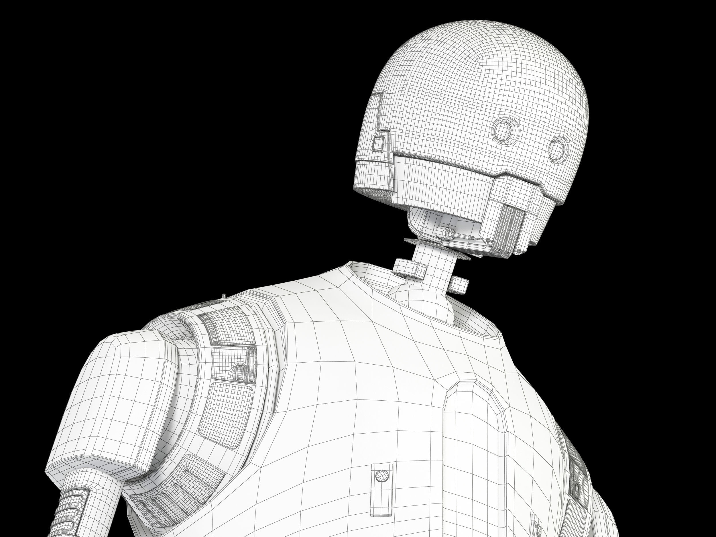 K-2SO Star Wars Droid 3D model_29