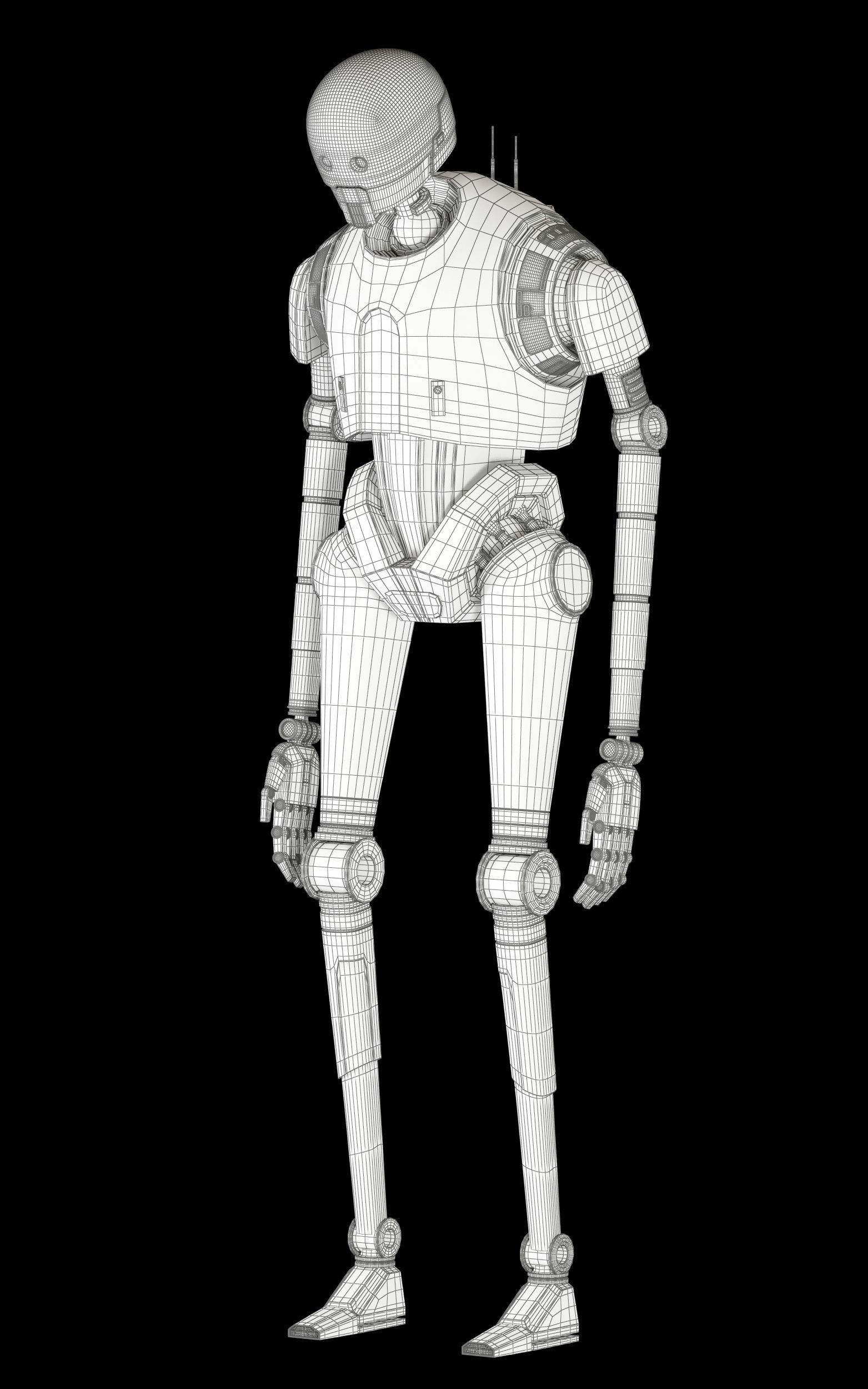 K-2SO Star Wars Droid 3D model_23